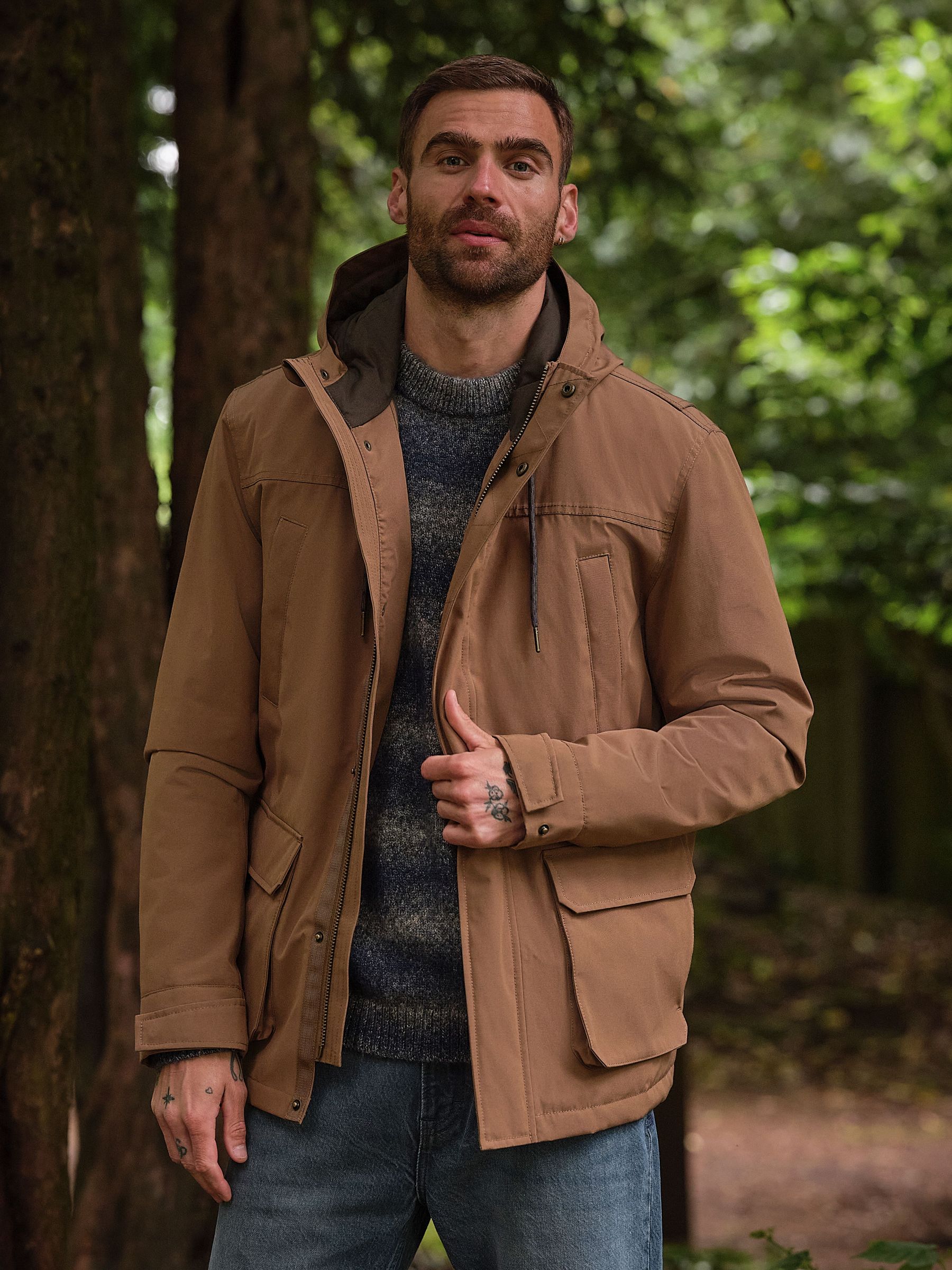 Dark Natural - Regular Waterproof Jacket