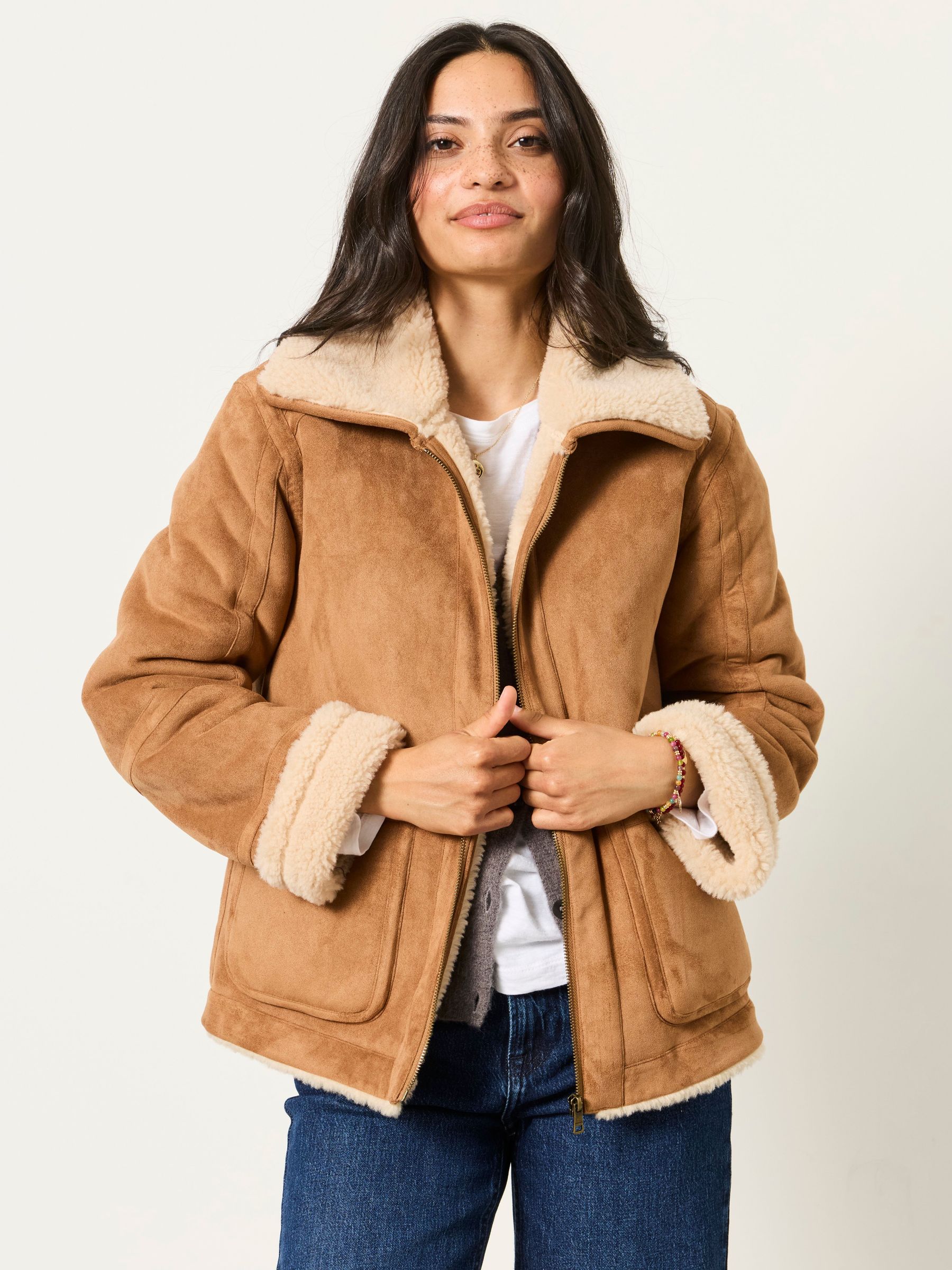 Tan Brown - Shearling Jacket
