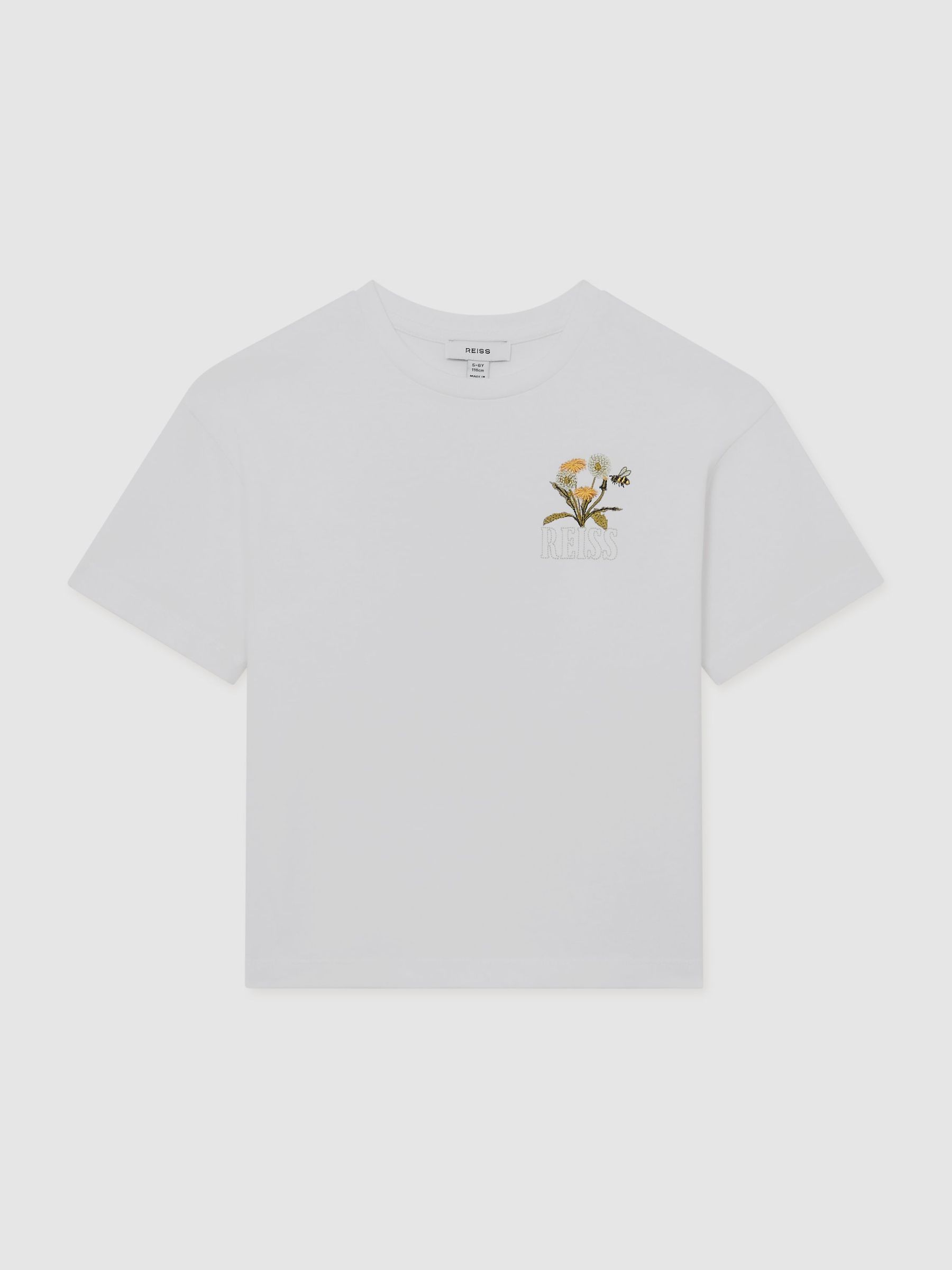 13-14 yrs Cotton Dandelion Logo T-Shirt in White (W10828) | €30