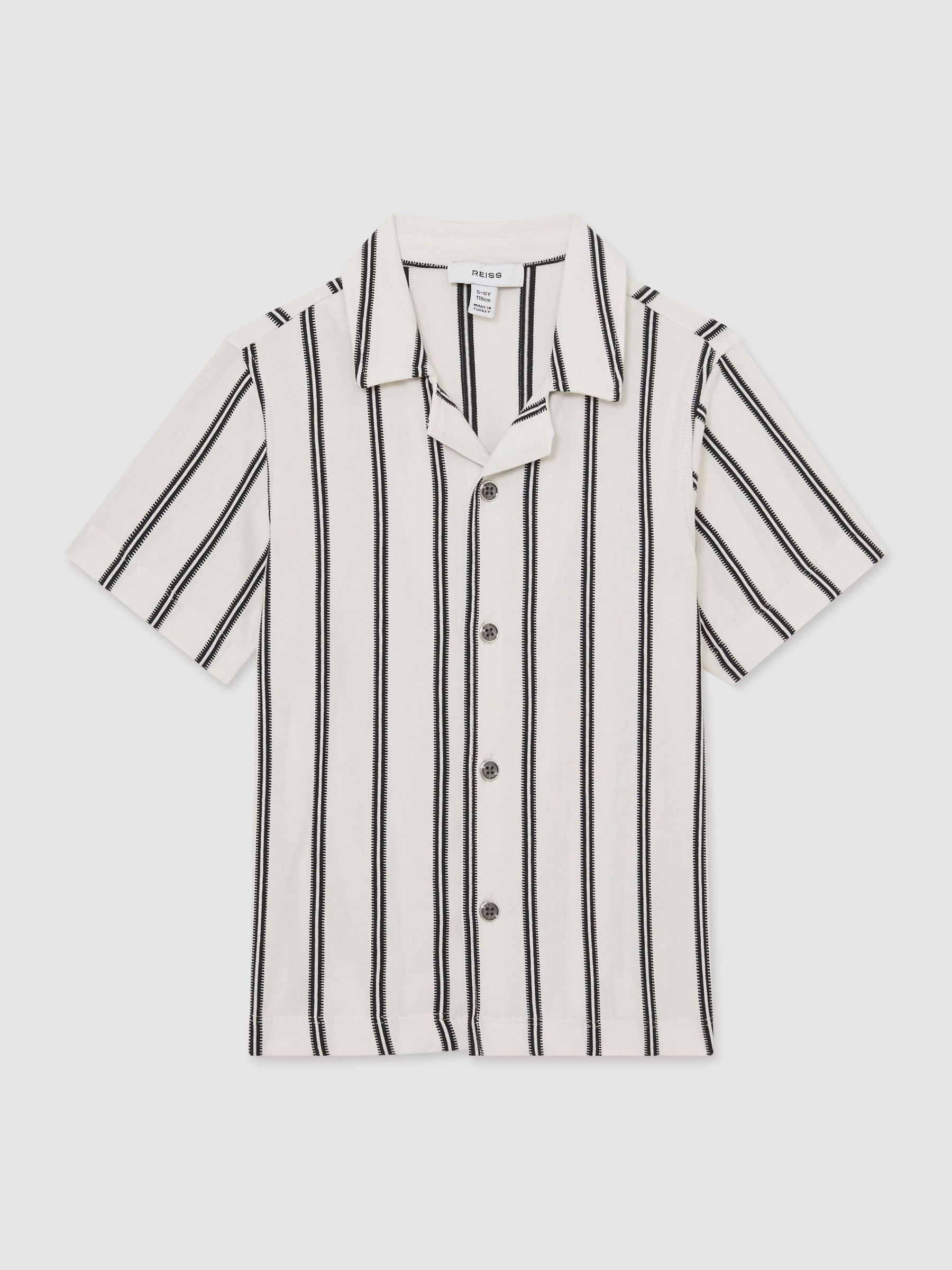 Shirt in White/Navy (W11302) | kr640
