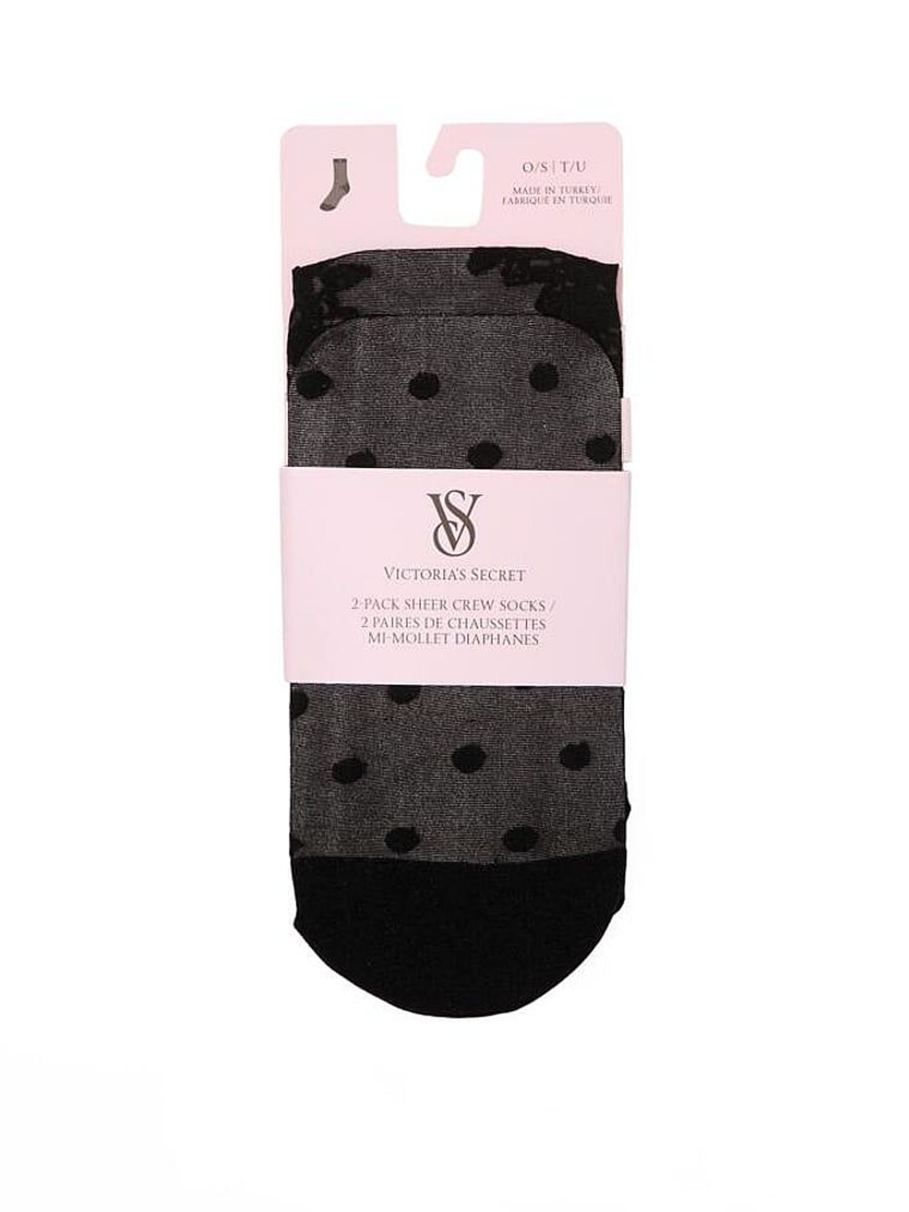 Black - 2 Pack Sheer Socks