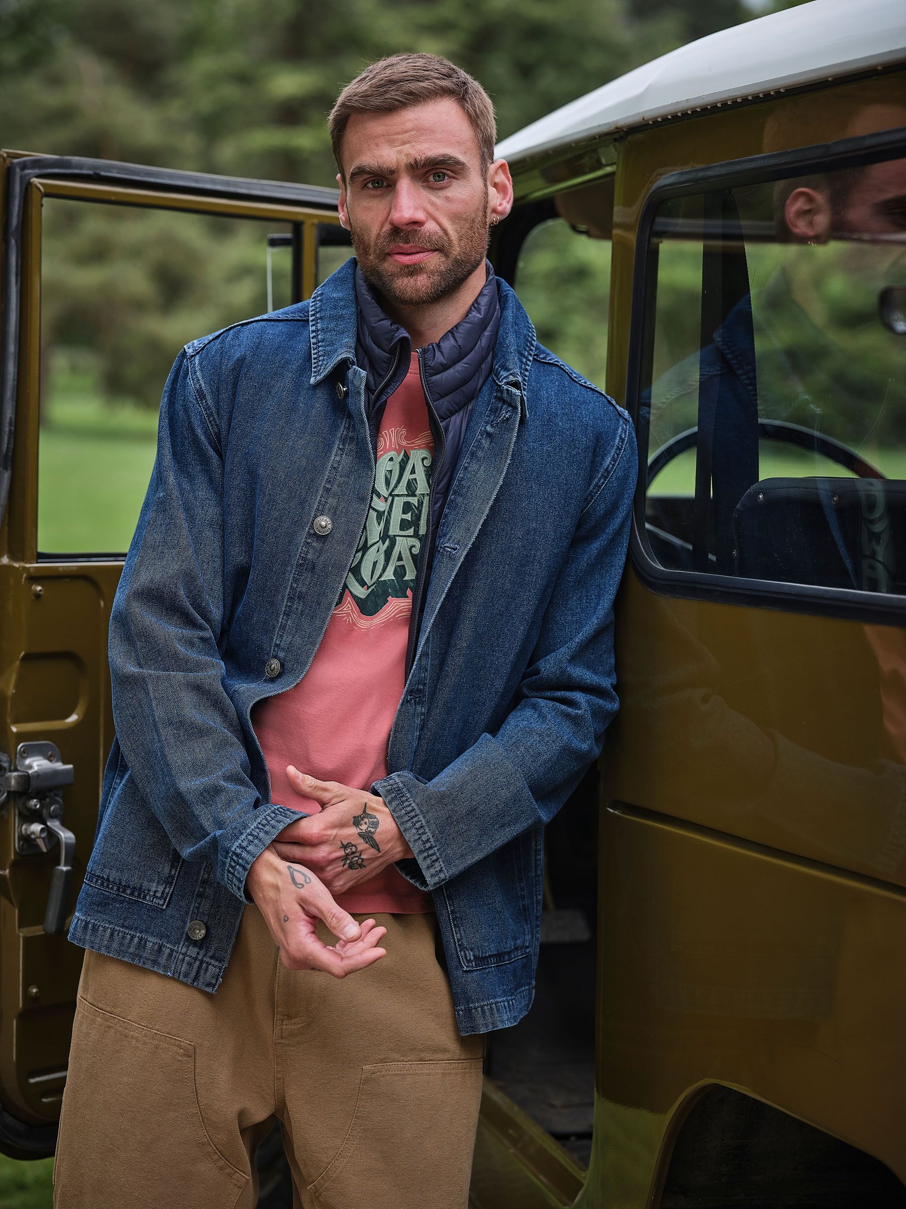 Indigo Blue - Regular Canvas Denim Worker Jacket