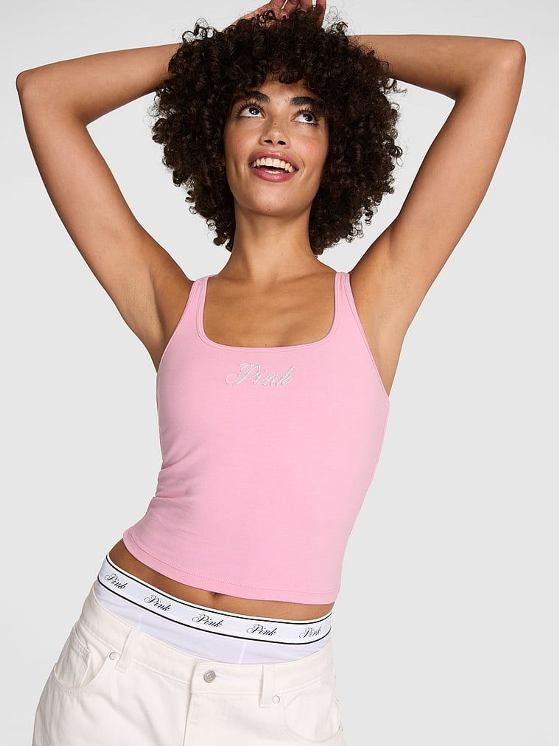 Cameo Pink Shine Square Neck Sports Bra (W22273) | €33