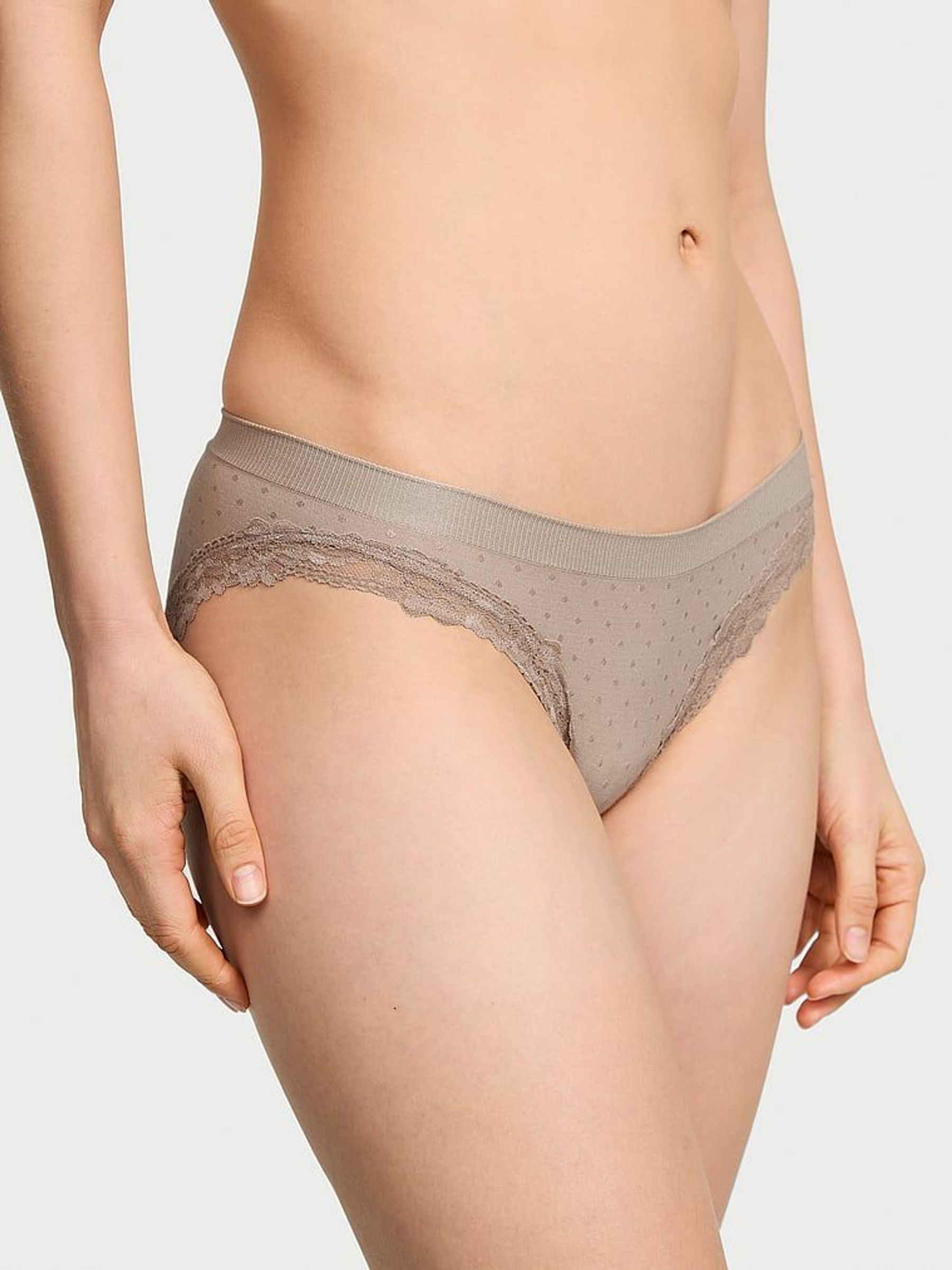 Turtle Dove Grey Bikini Knickers (W24801) | €10.50