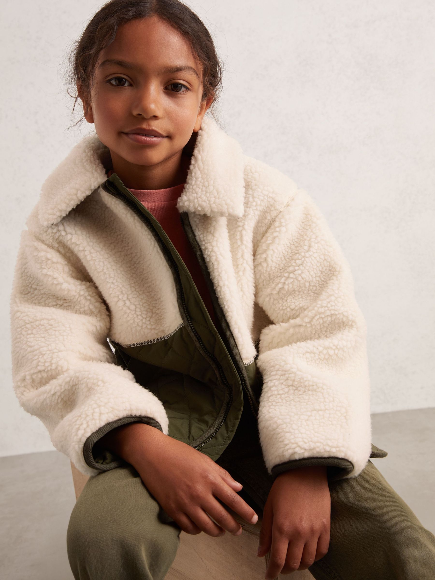 Coat in Ecru (W25015) | US$125