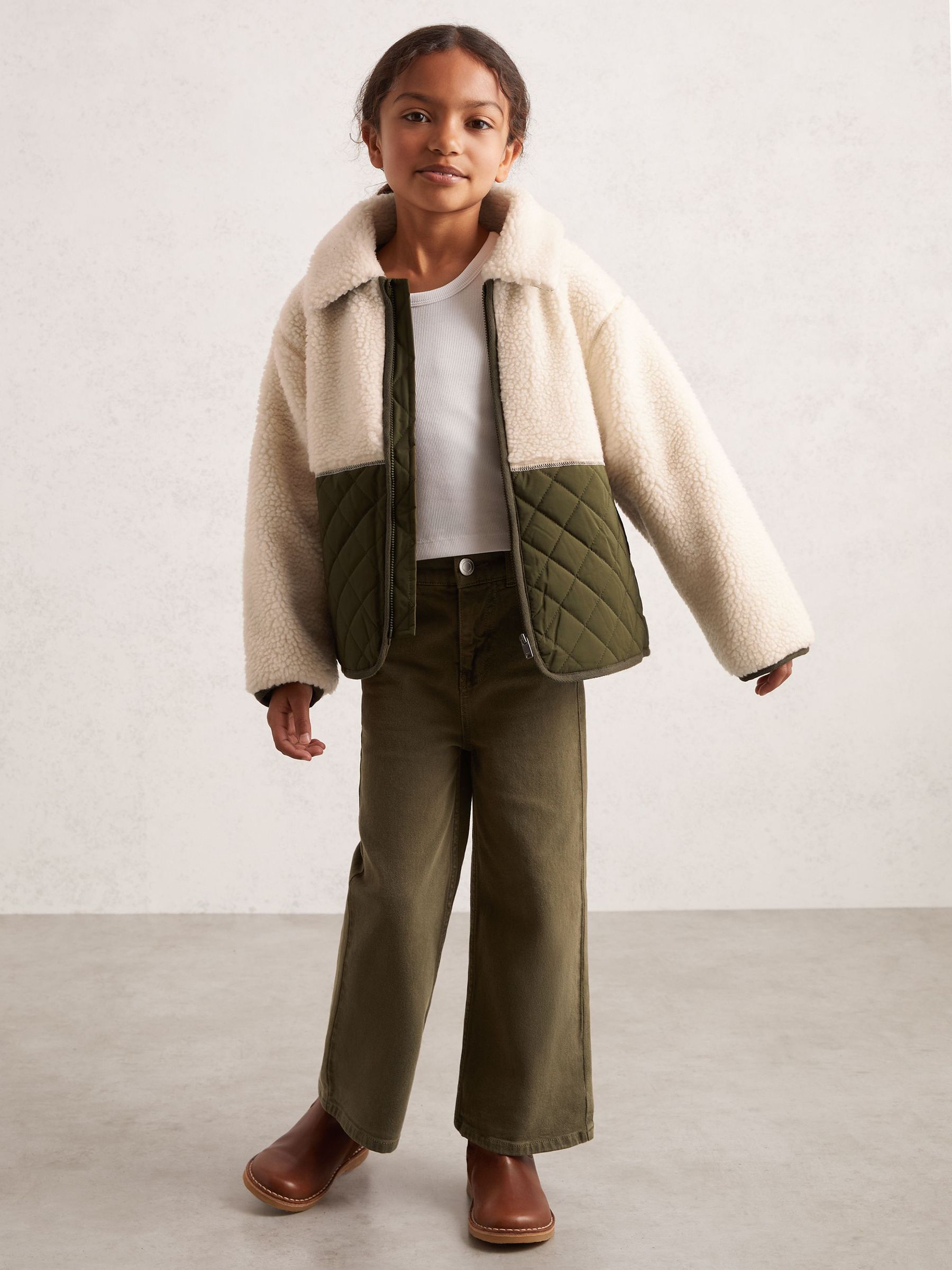 Coat in Ecru (W25023) | US$115