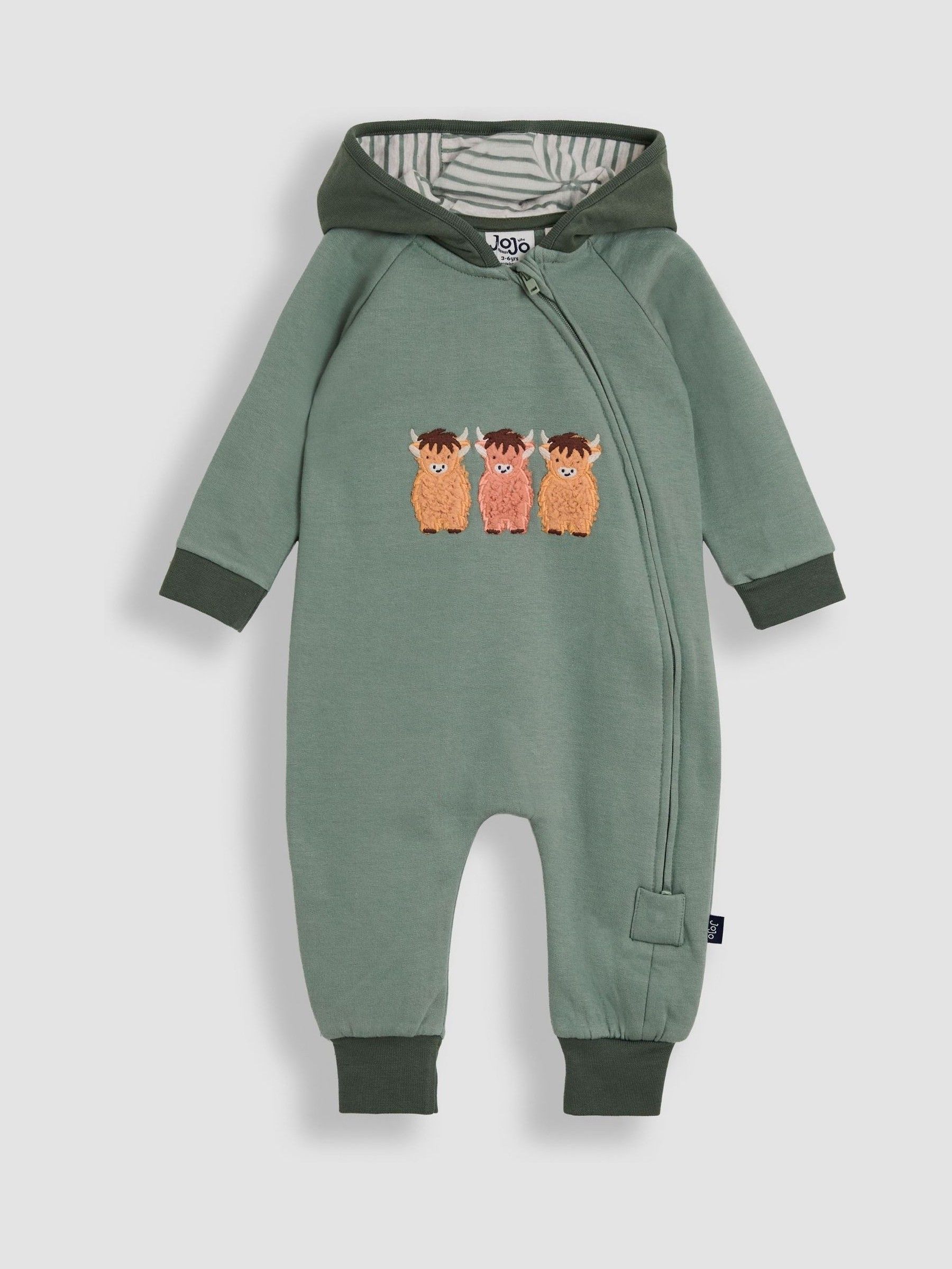 Green Appliqué Hooded All in One (W25174) | $48 - $50