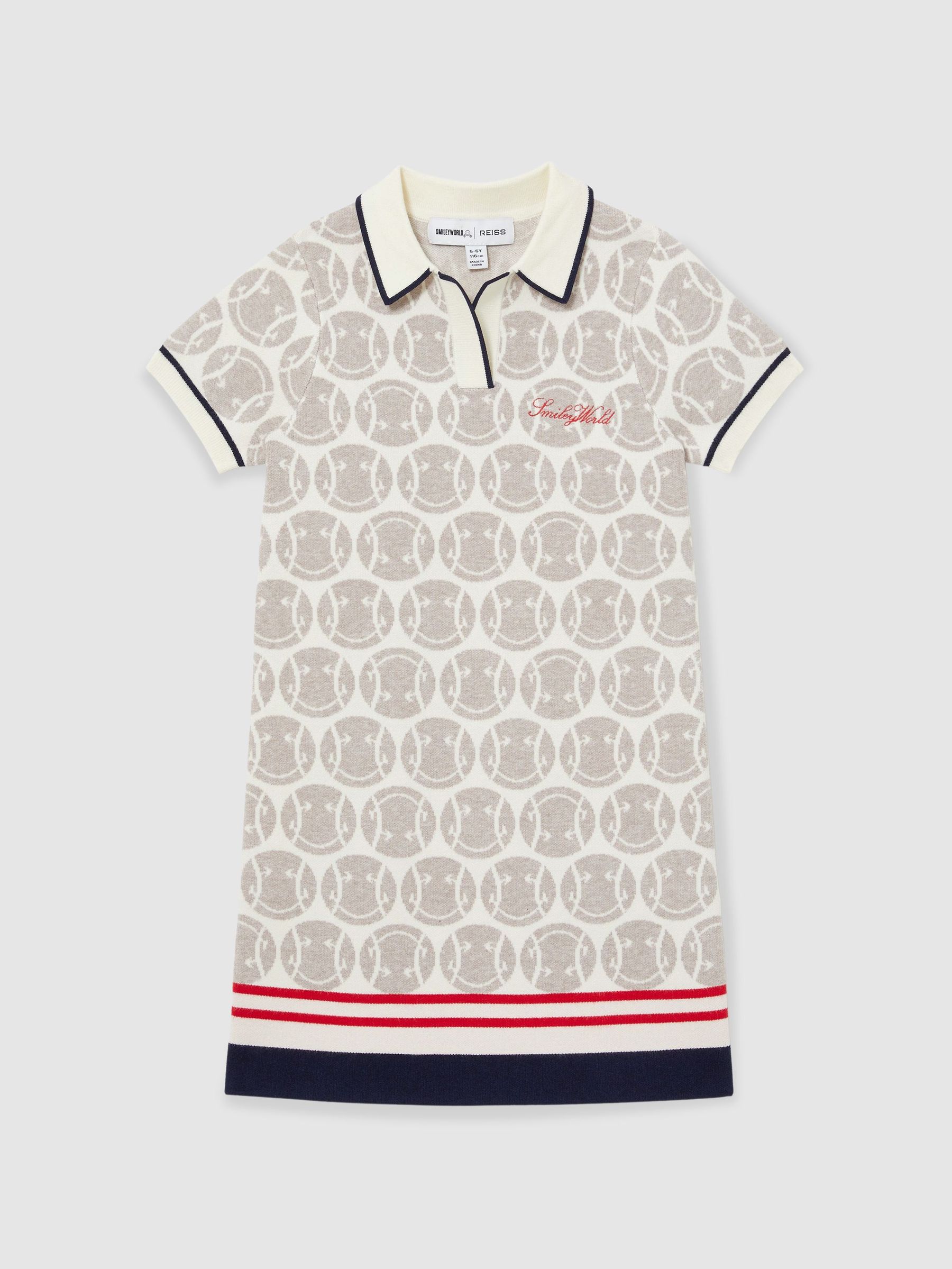 13-14 yrs SmileyWorld | Reiss Knitted Polo Dress in Off White (W25666) | US$130