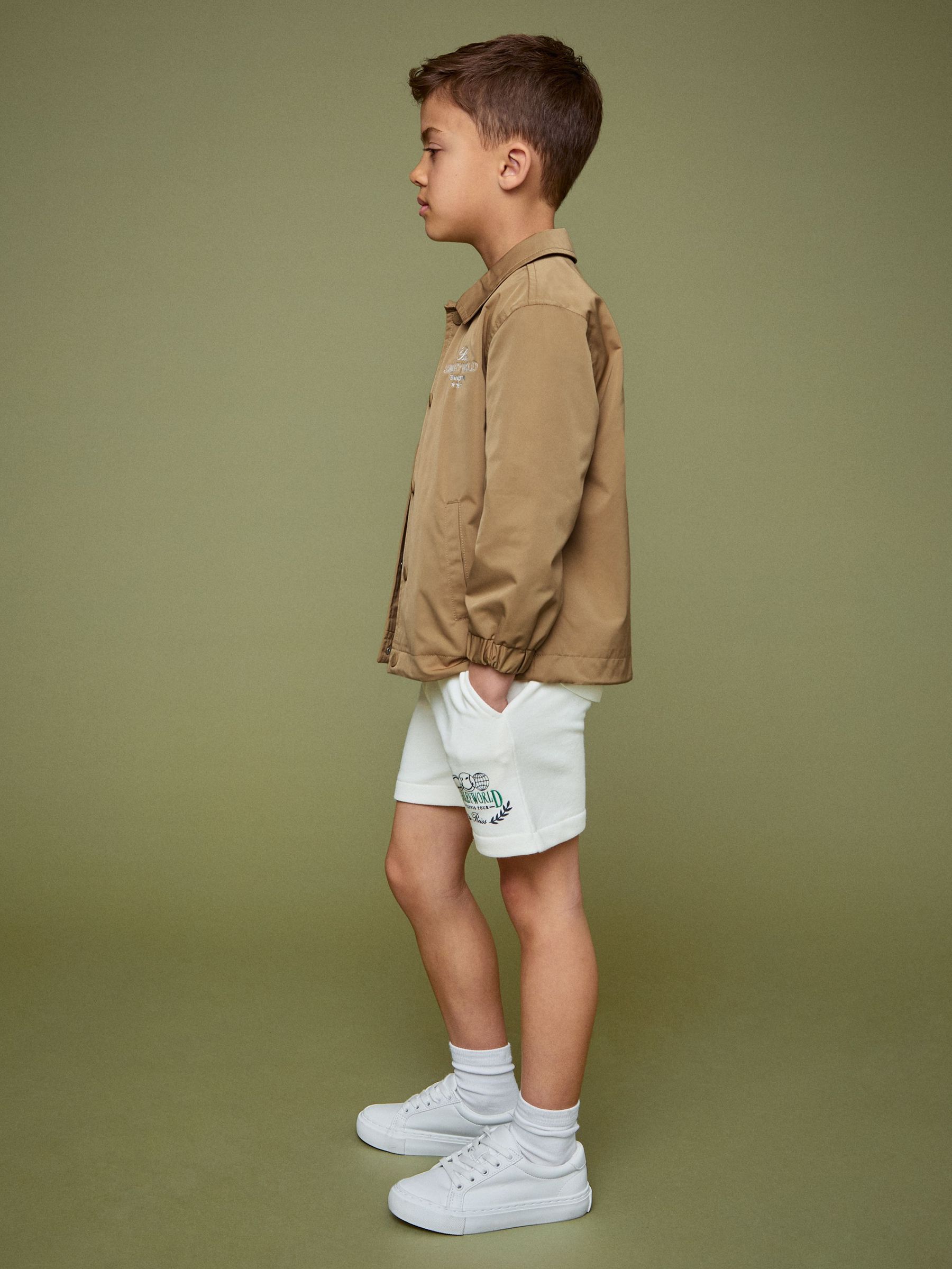 3-9 yrs SmileyWorld | Reiss Harrington Jacket in Stone (W25788) | US$95