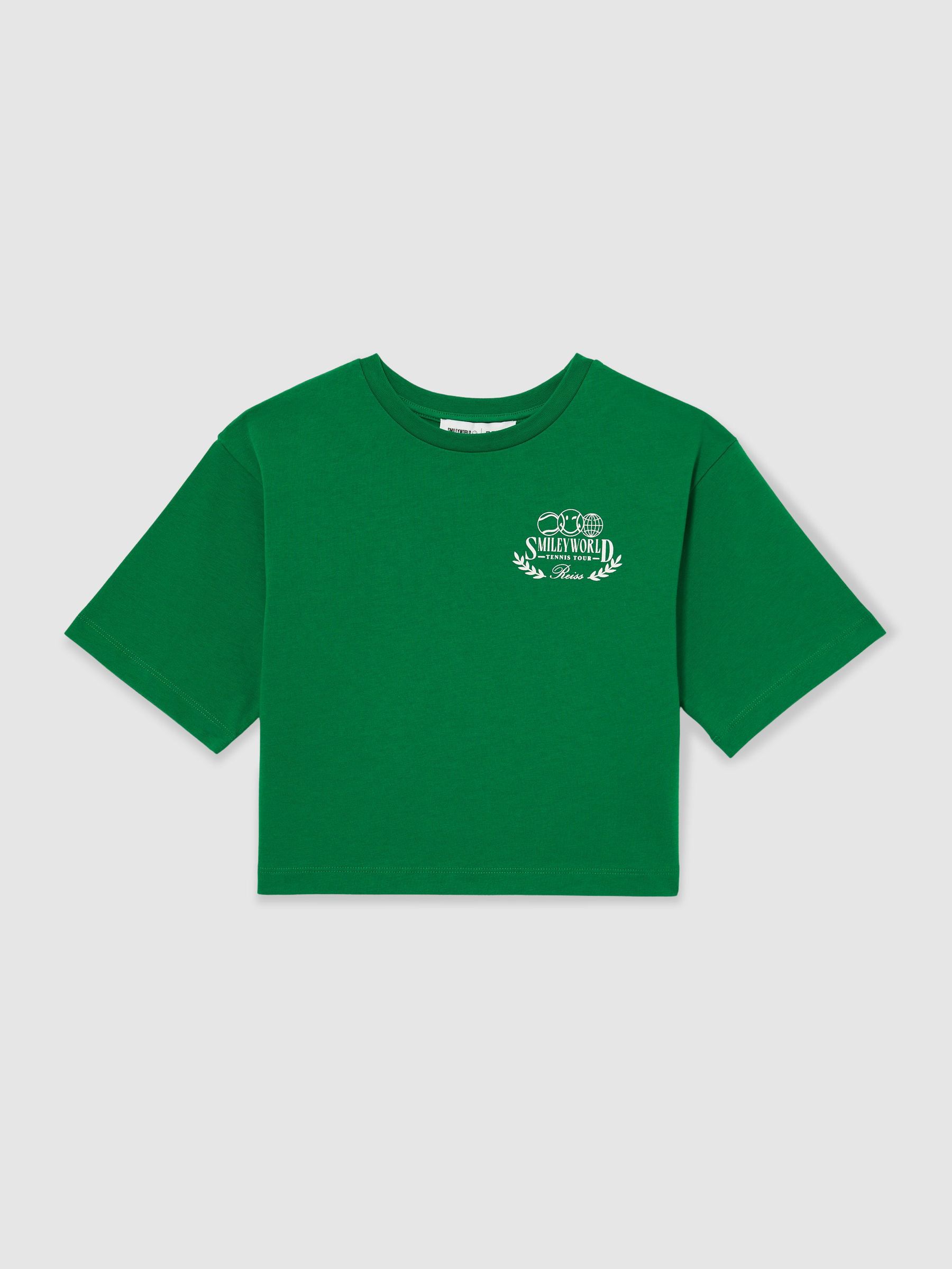 13-14 yrs SmileyWorld | Reiss Oversized T-Shirt in Green (W26194) | US$45