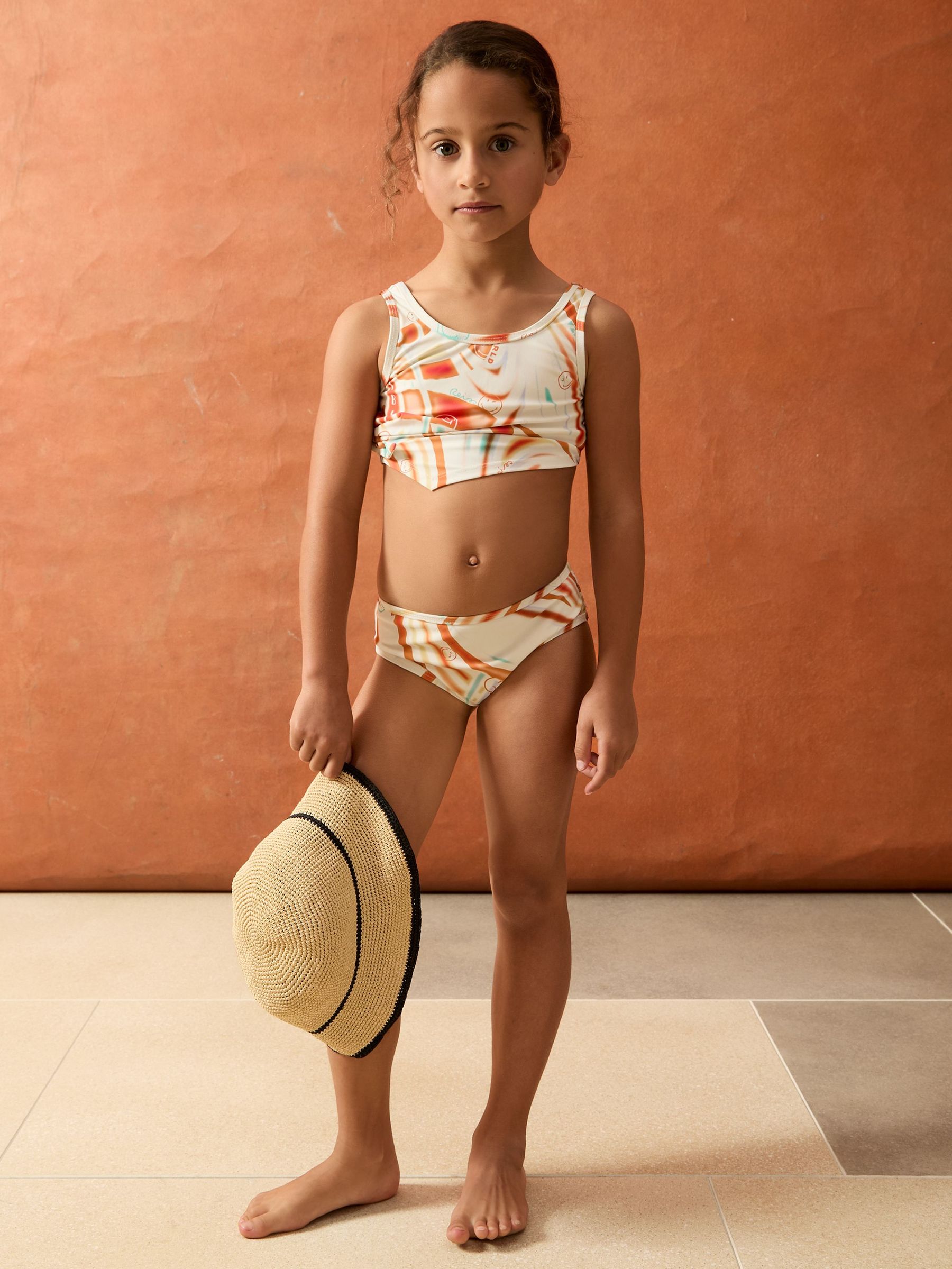 4-9 yrs SmileyWorld Printed Bikini Set in Multi (W26200) | CHF 50
