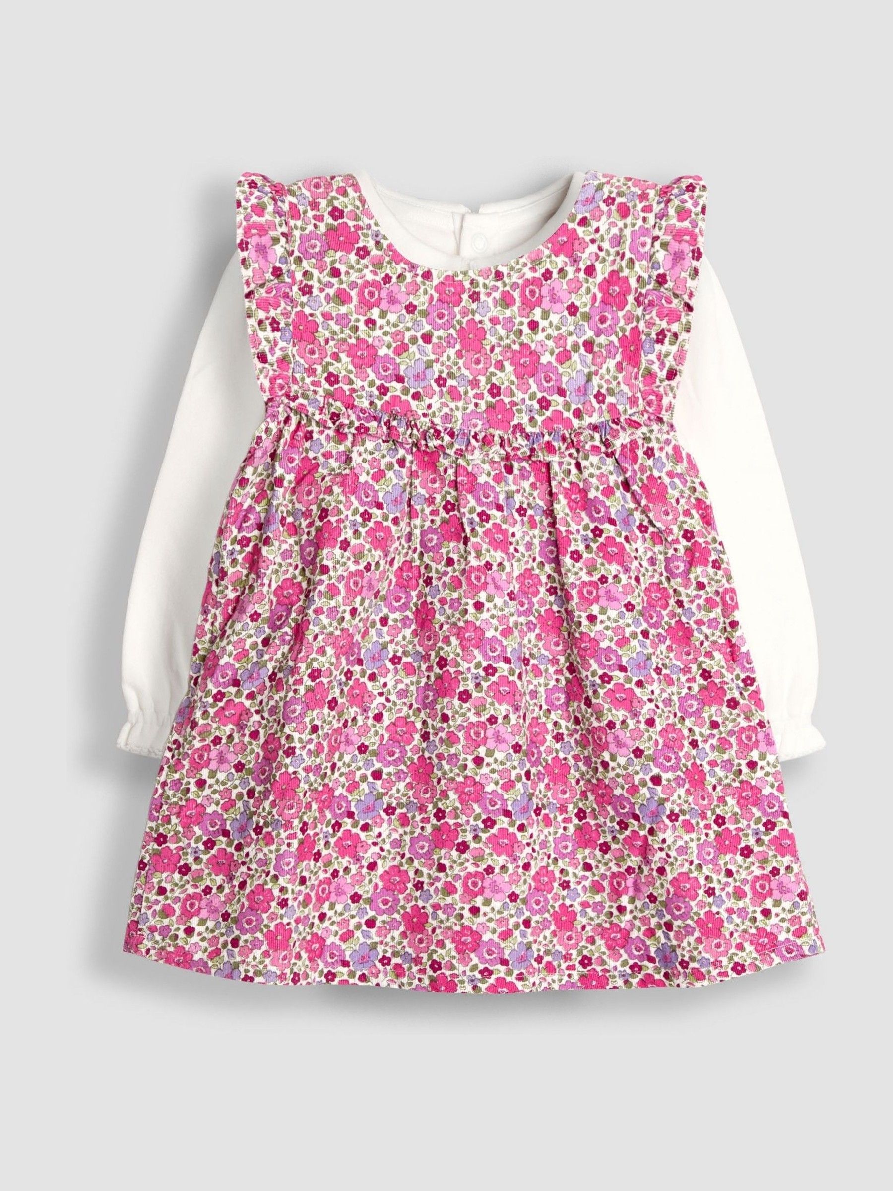 Pink Floral Cord Dress & Body Set (W26431) | $55 - $58