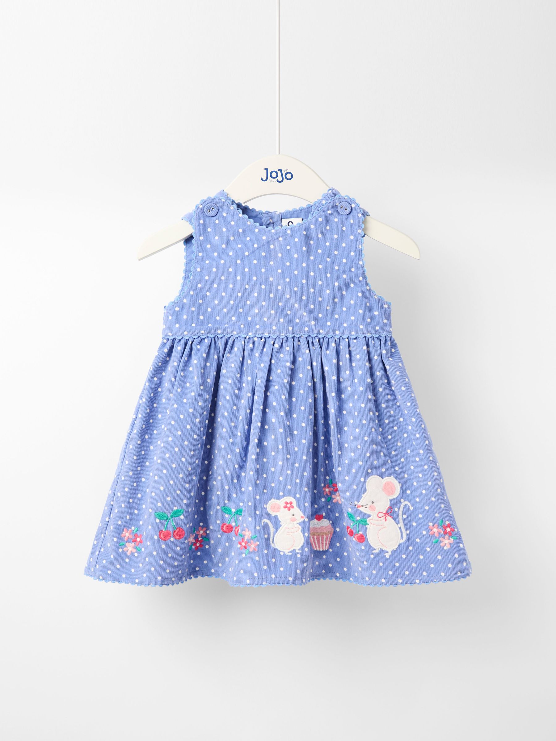 Blue Appliqué Cord Dress and Top Set (W26443) | $51 - $62