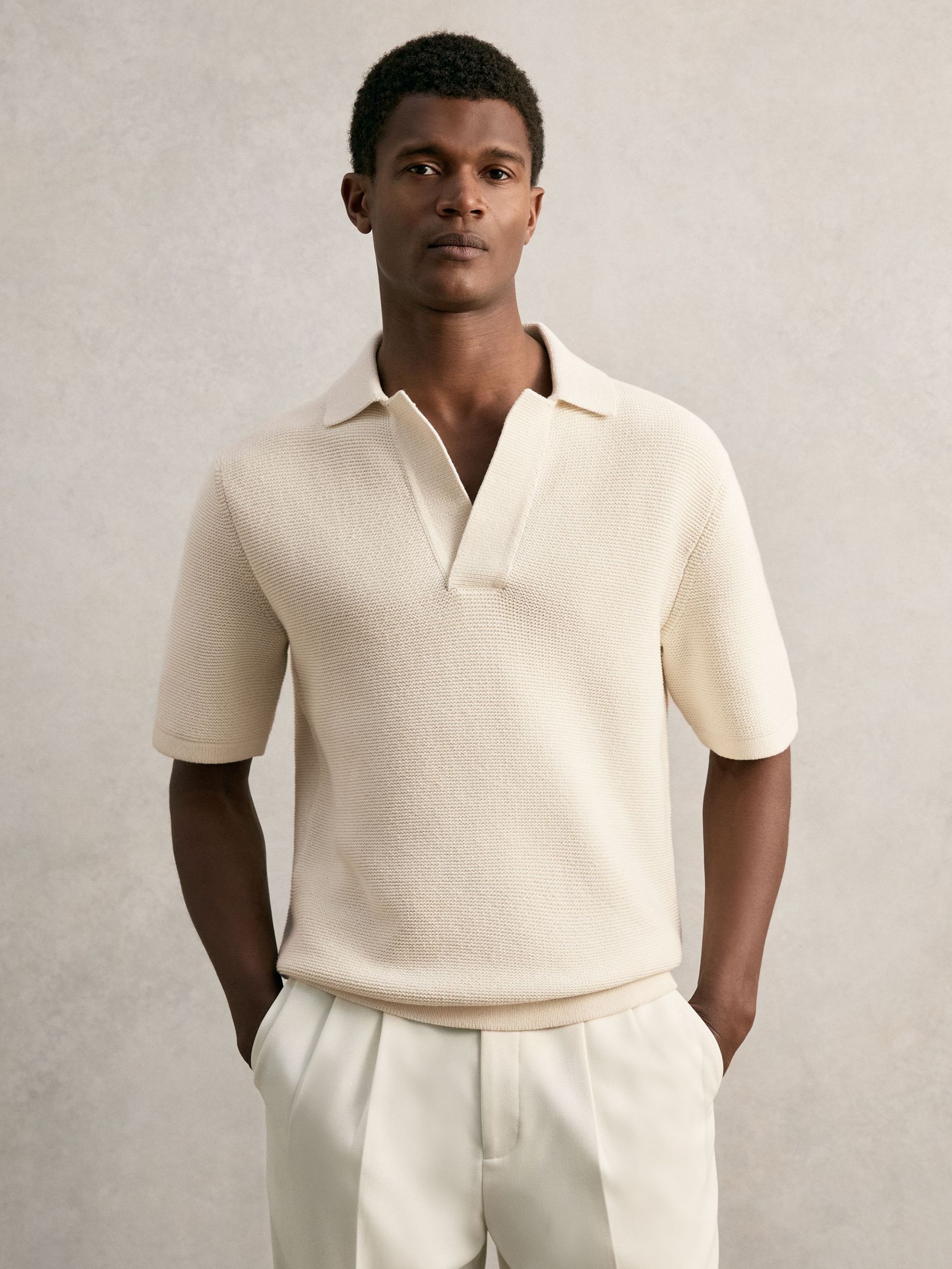 Polo Shirt in Off White (W26463) | €145