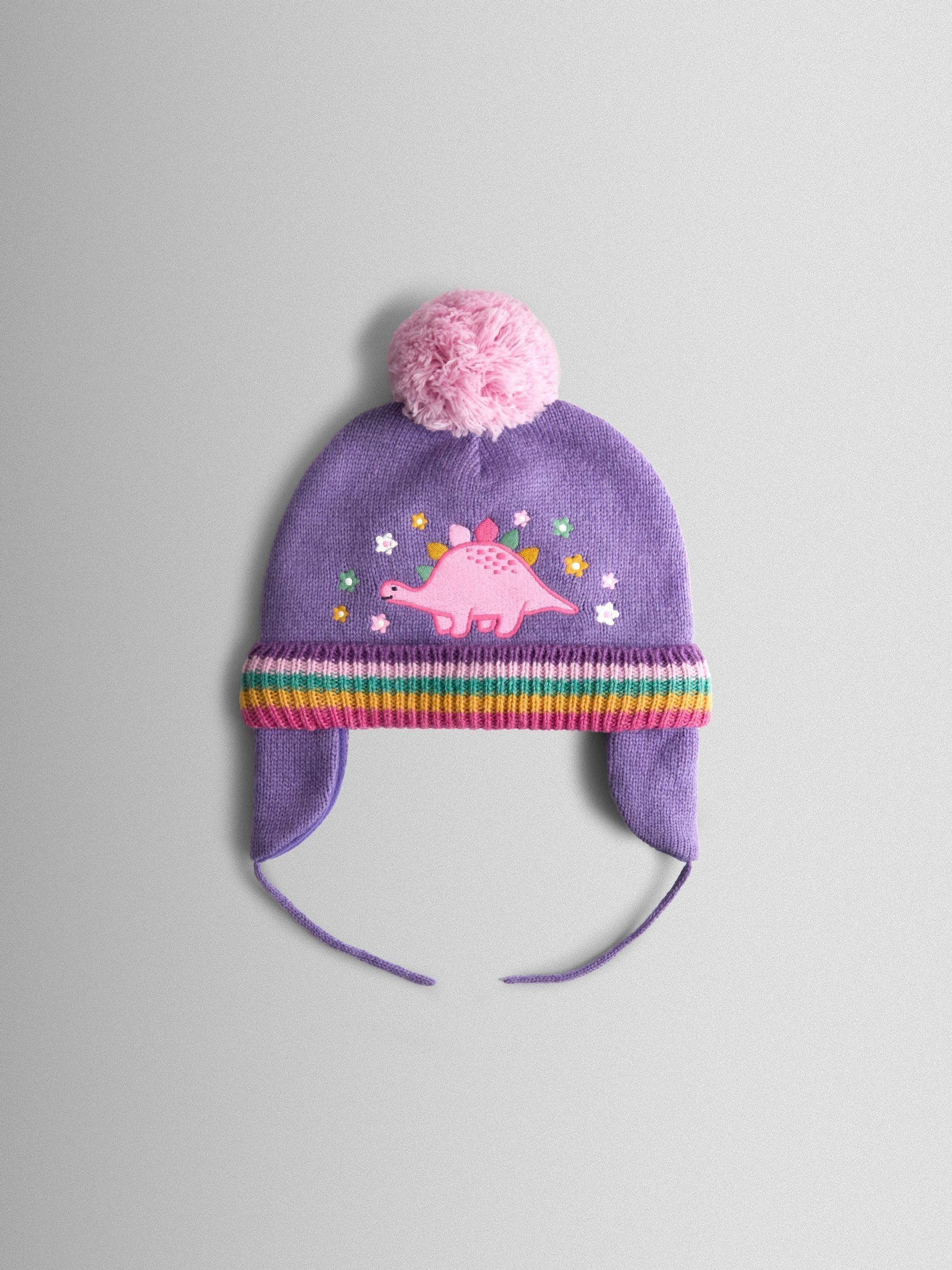 Lilac Dino Embroidered Hat (W26483) | $28