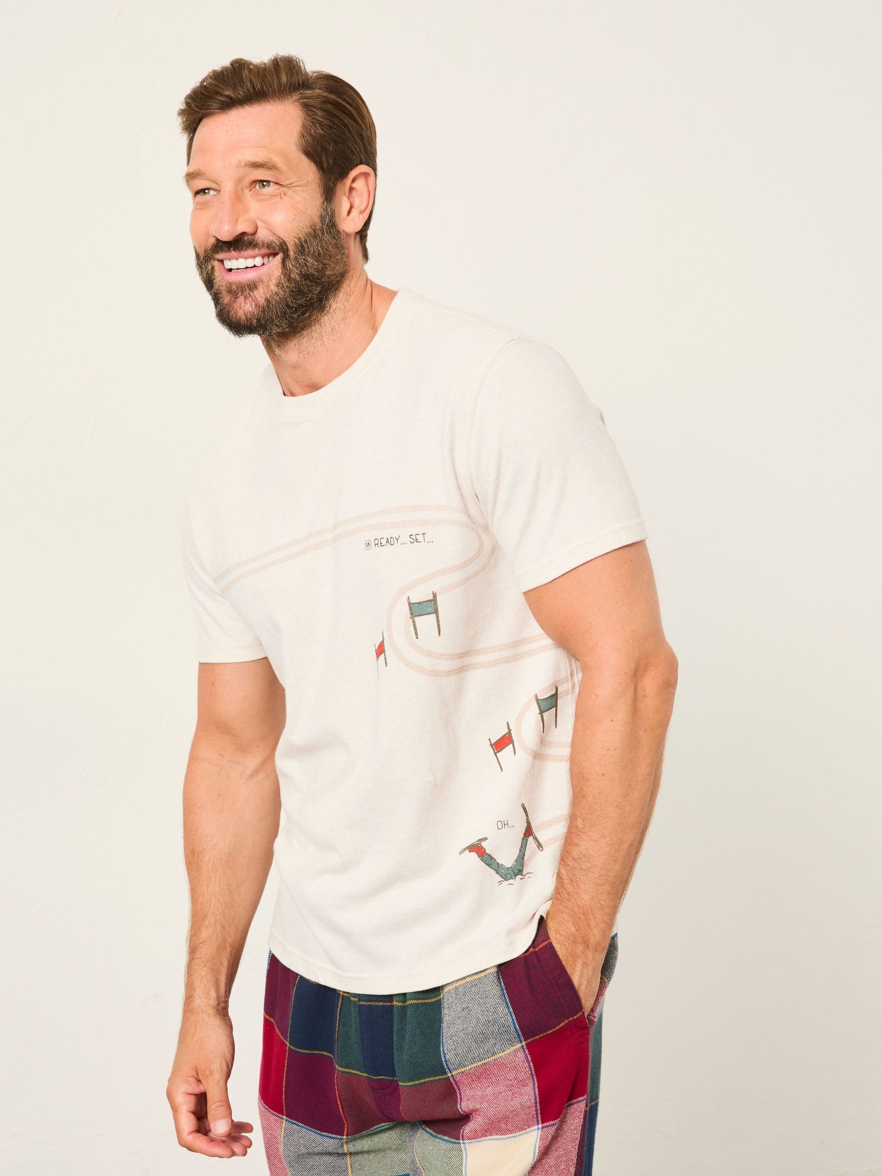 White Slalom Ski T-Shirt (W27626) | $48
