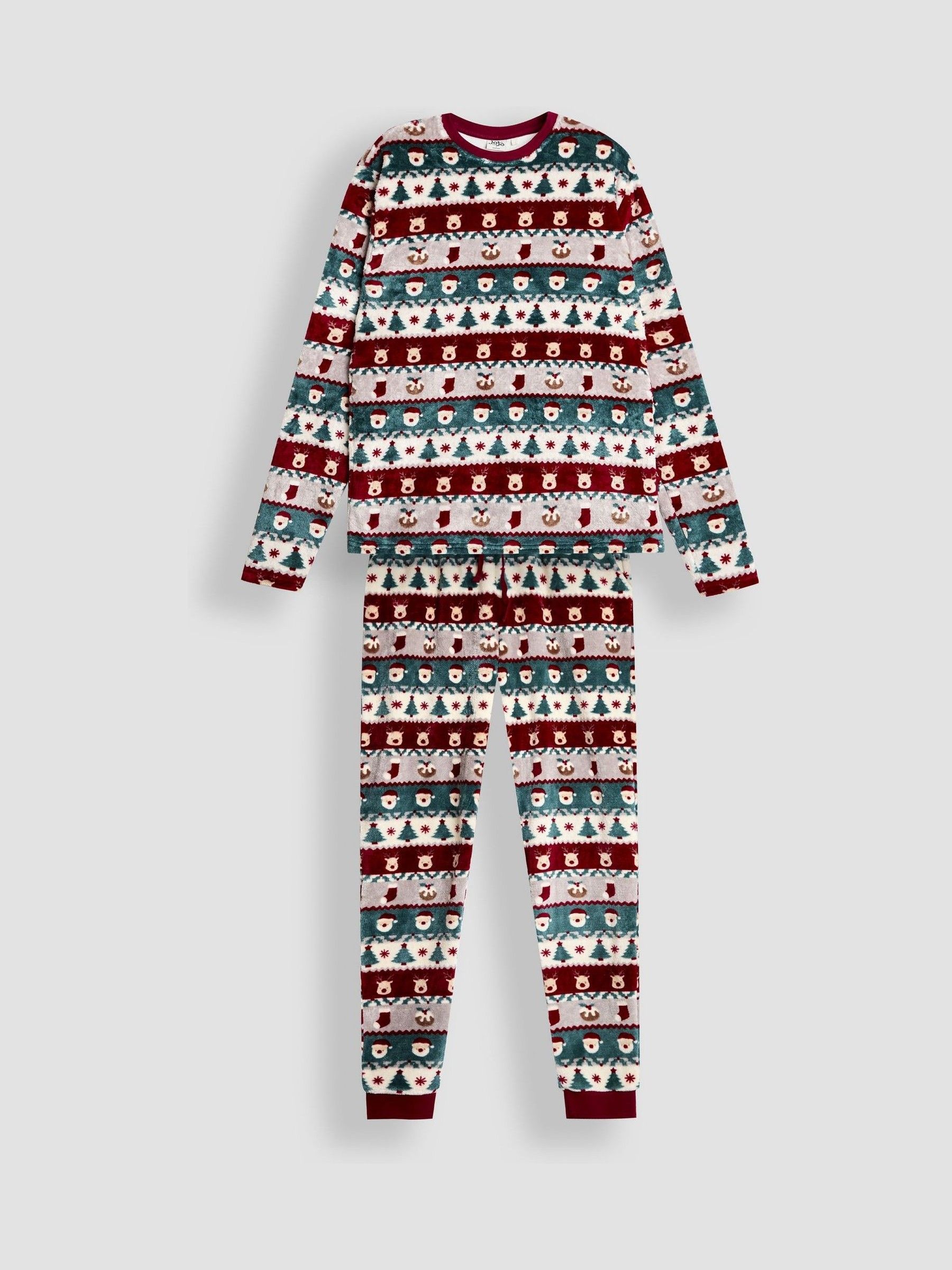 Multi Men's Christmas Fair Isle Fleece Pyjamas Set (W28709) | $77