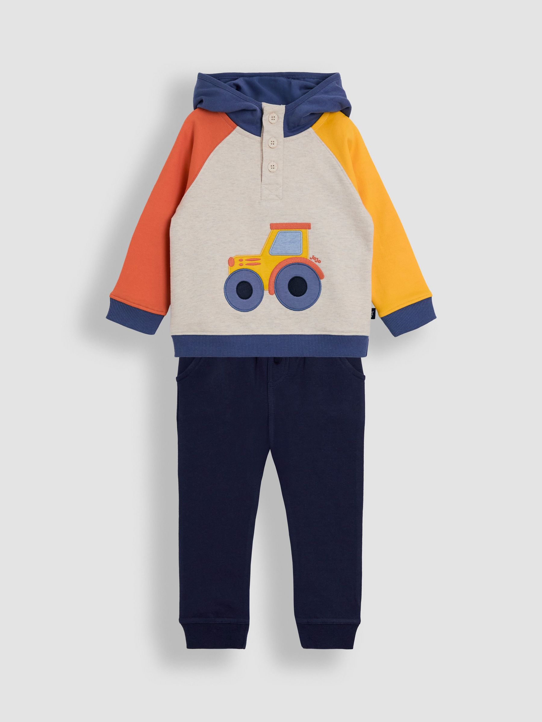 Blue 2-Piece Hooded Sweatshirt & Joggers Set (W31508) | $51 - $62