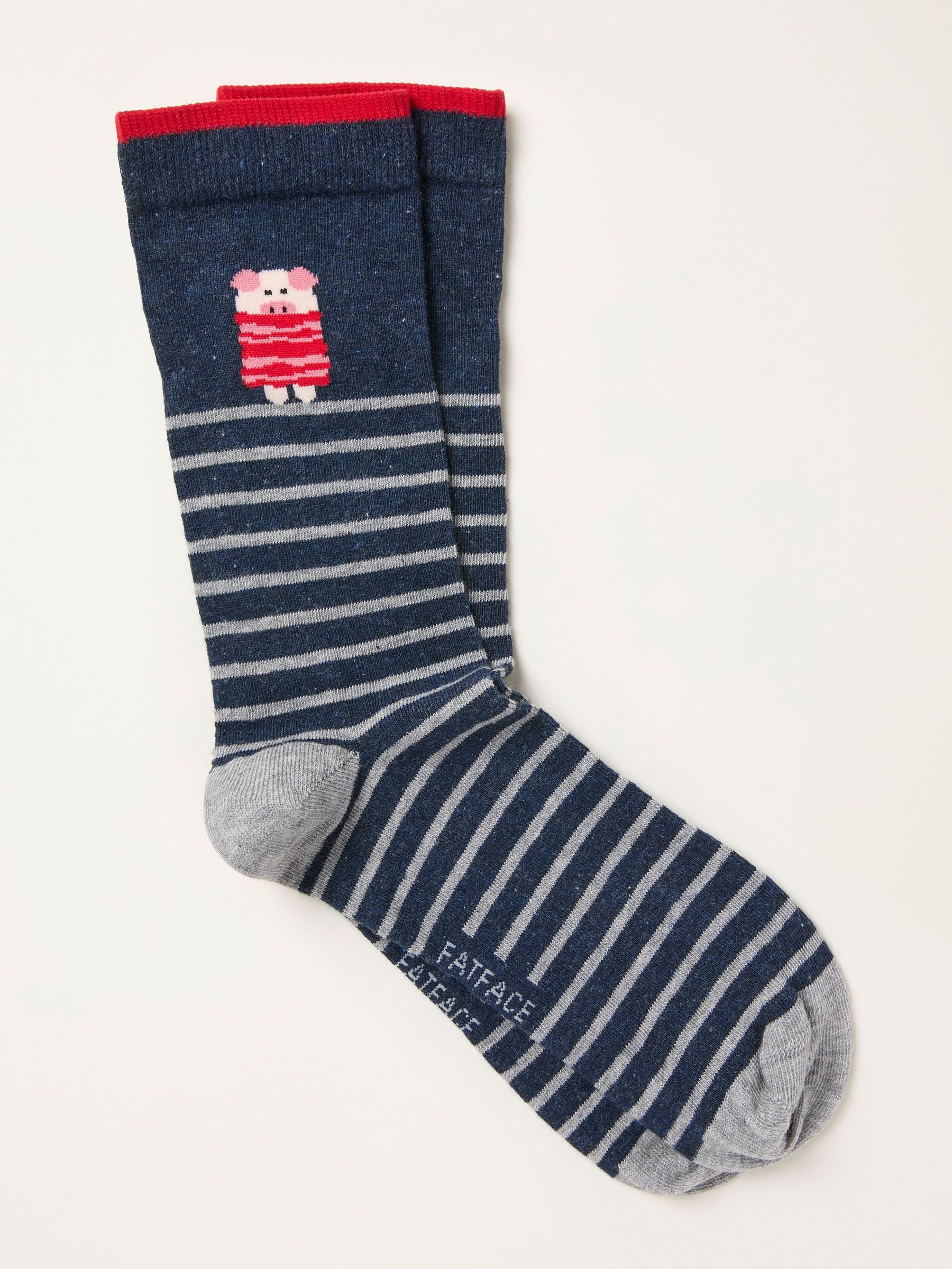 Navy Pigs in Blanket Socks (W31763) | $12