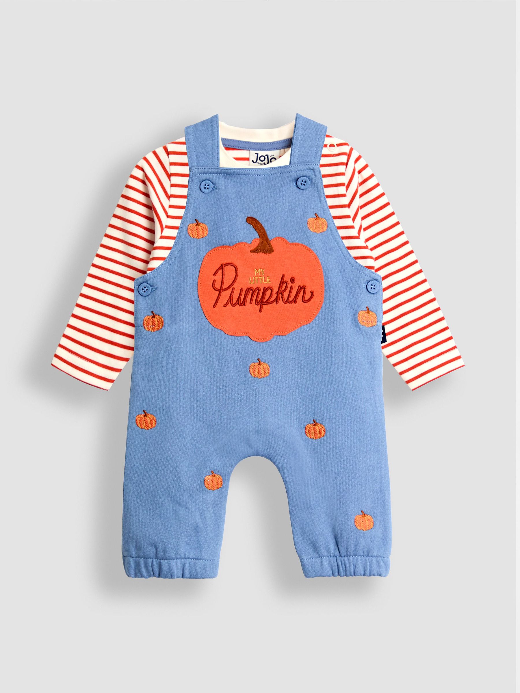 Light Blue 2-Piece Construction Dungarees & Top Set (W31991) | $48 - $50