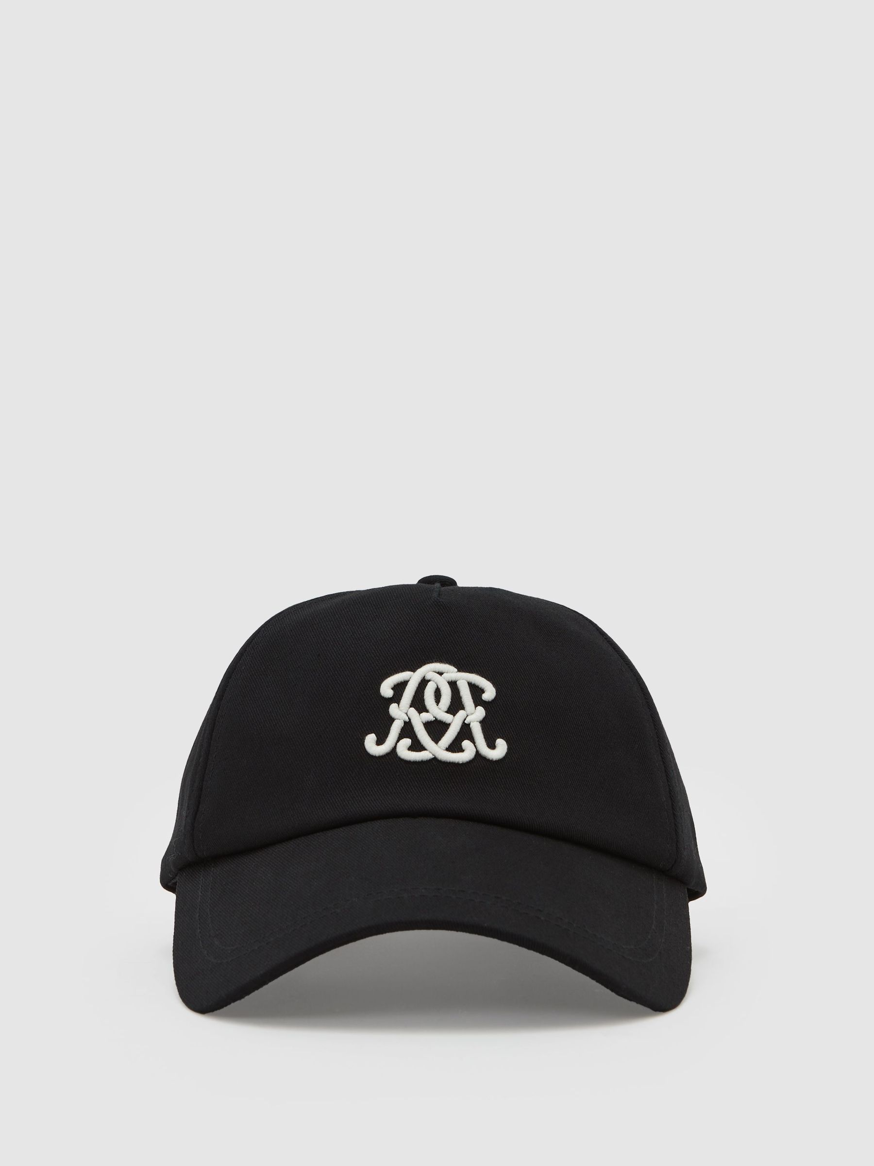 Embroidered Logo Cap in Black (W32475) | LEI 400