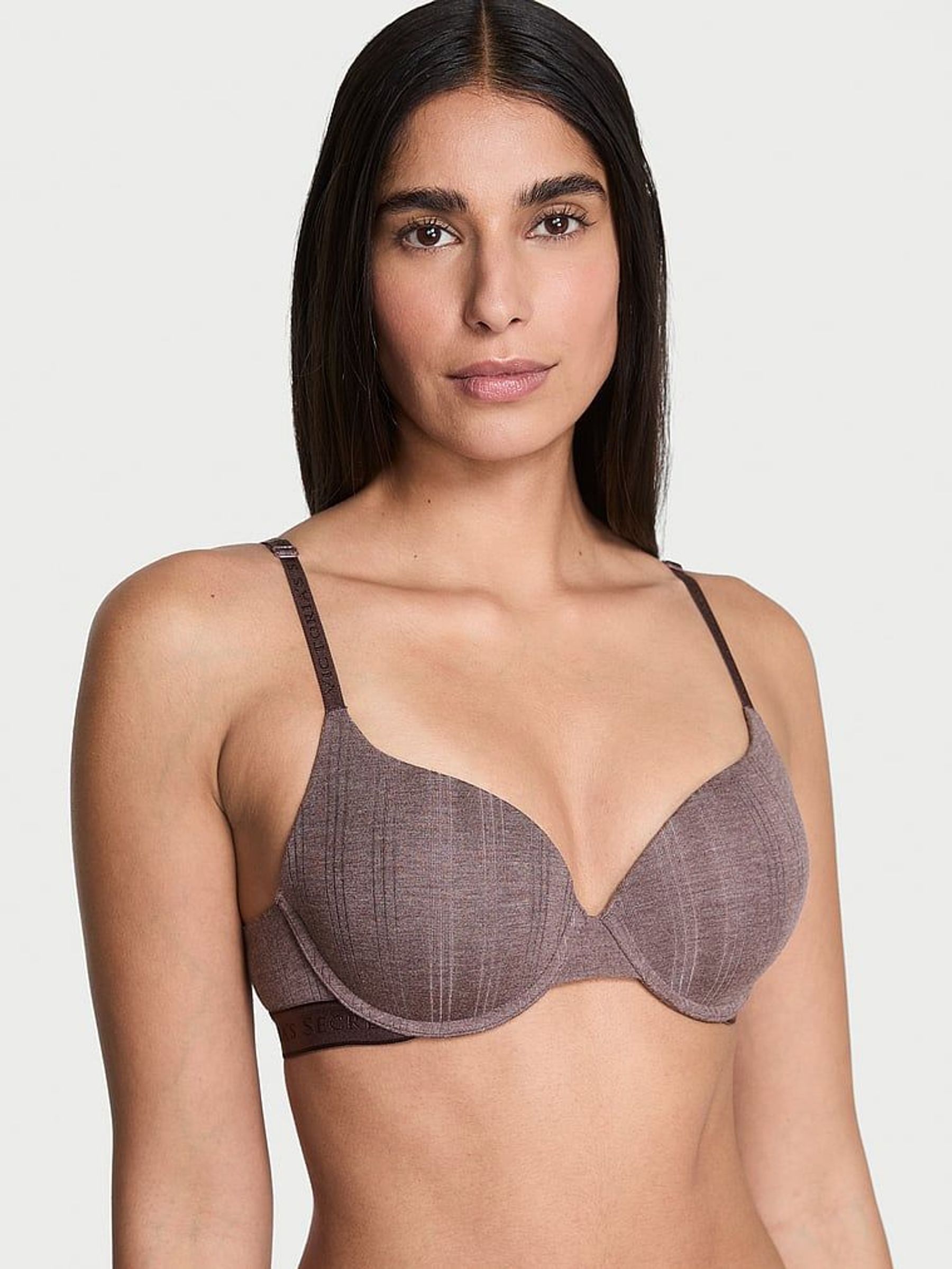 Heather Cocoa Blush Nude Full Cup Push Up Modal Bra (W33408) | €45