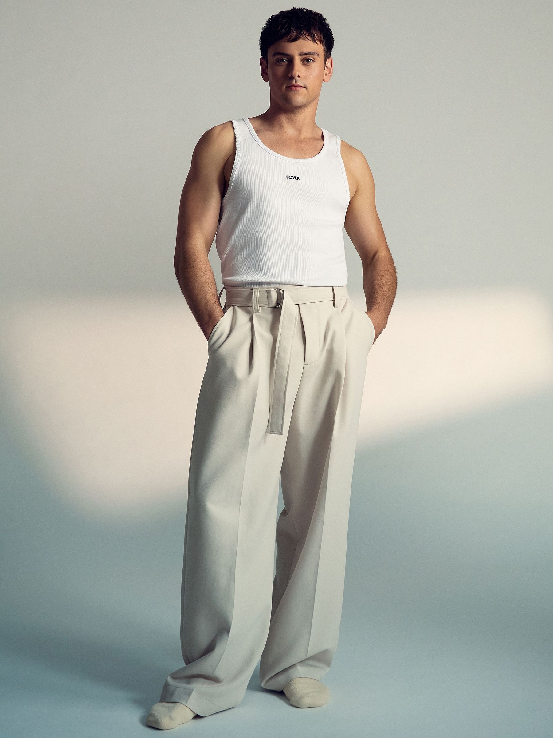 Reiss | Tom Daley Cotton Lover Vest with Stretch in White (W34186) | €70