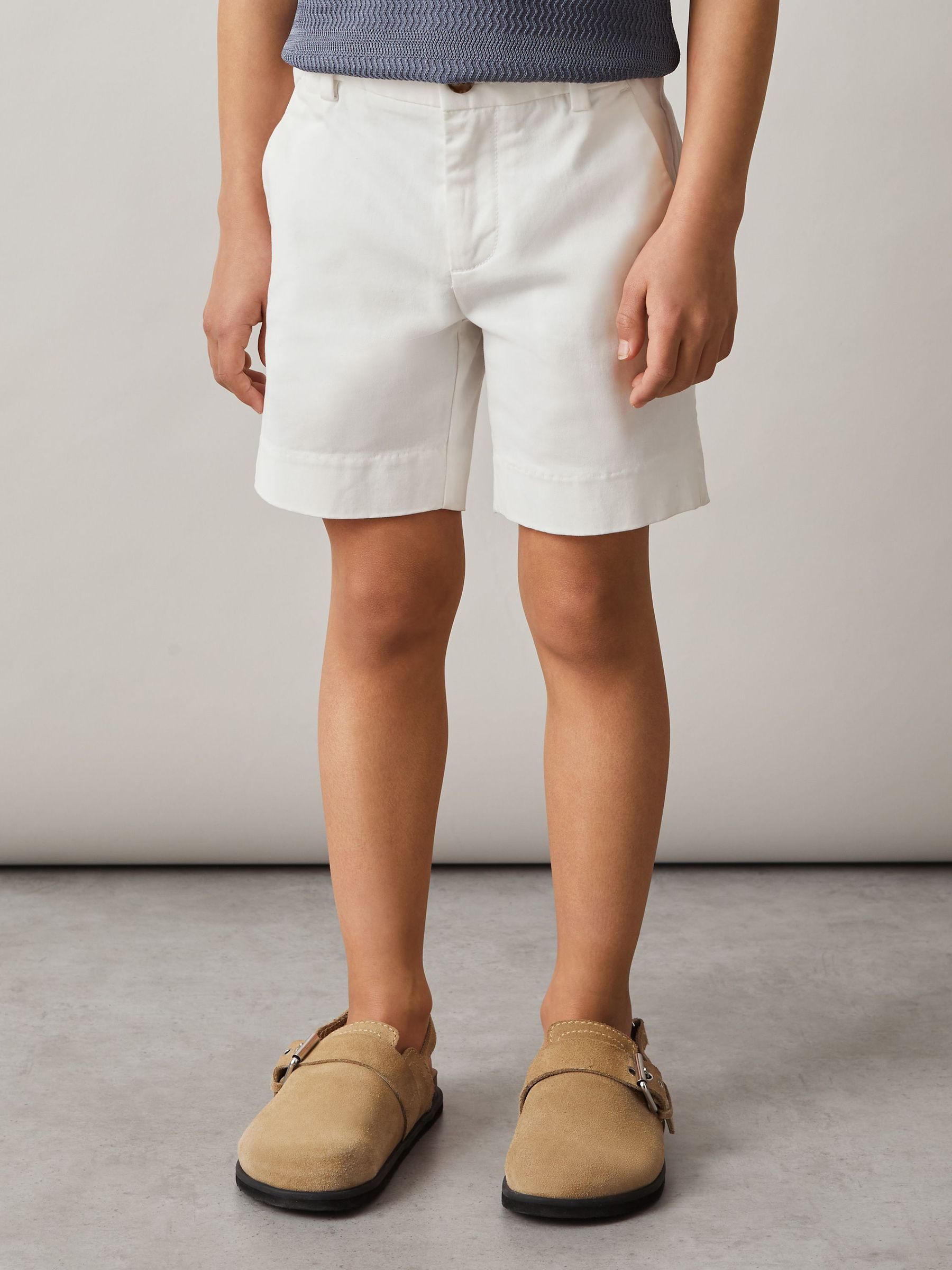 9-13 yrs Casual Chino Shorts in White (W34206) | €35