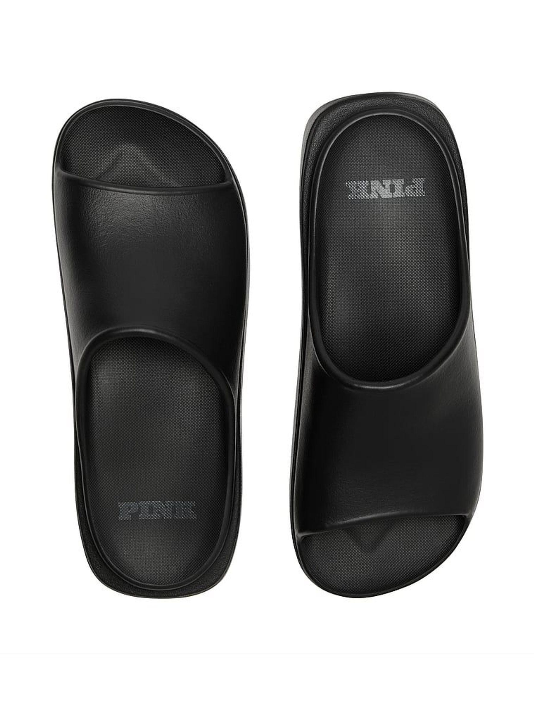 Black Platform Slide Sandals (W34592) | €29