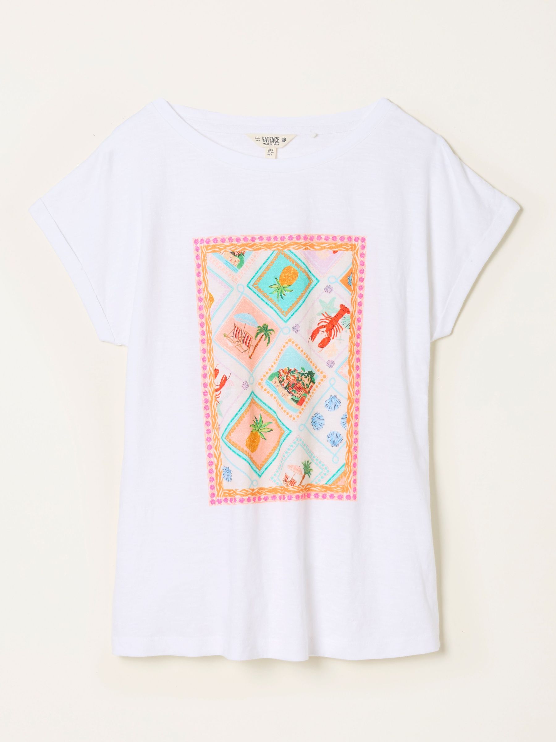 Ivy White Postcard Graphic T-Shirt (W36872) | €38.50