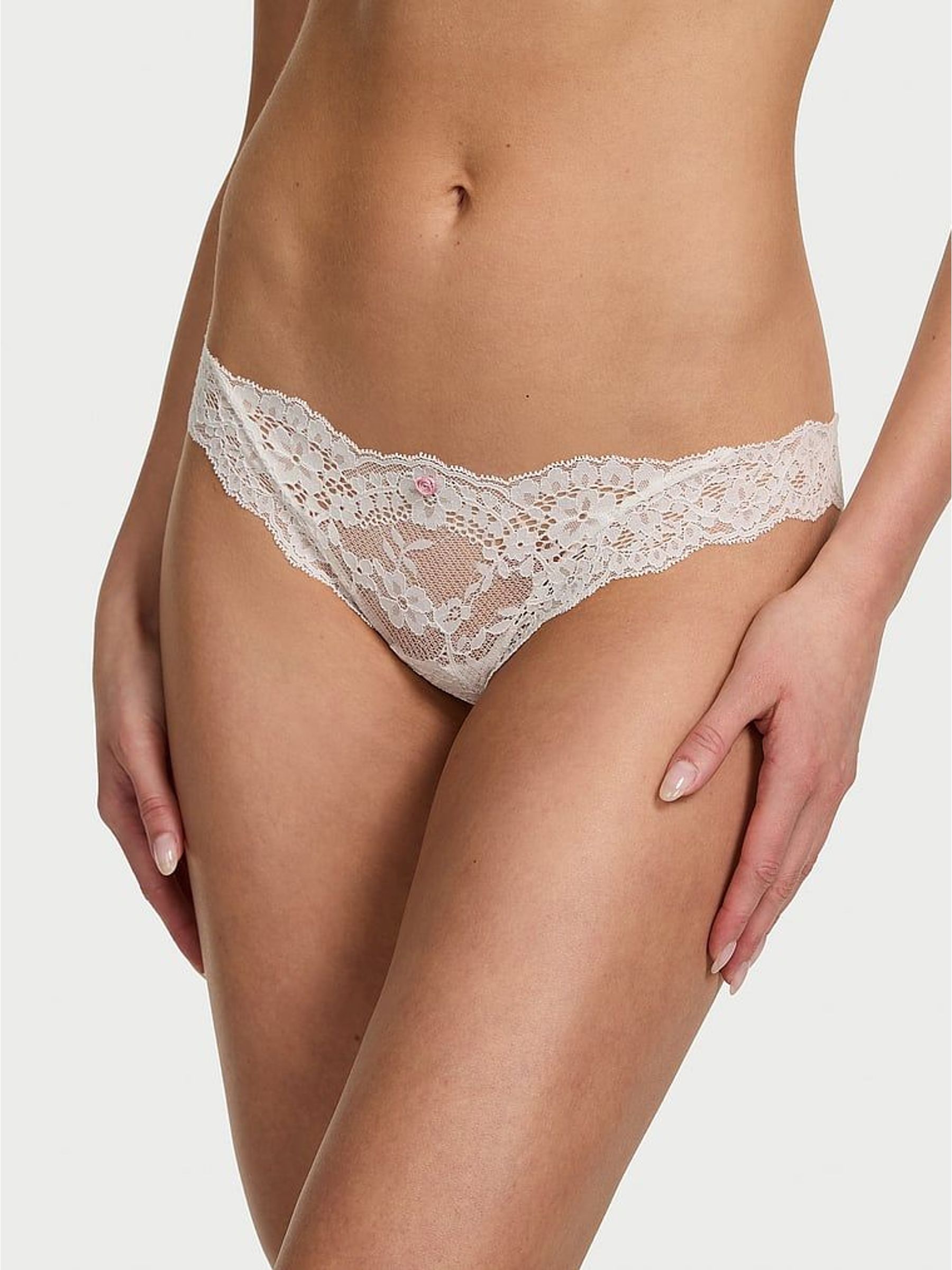 Coconut White Bikini Lace Knickers (W38703) | €22.50