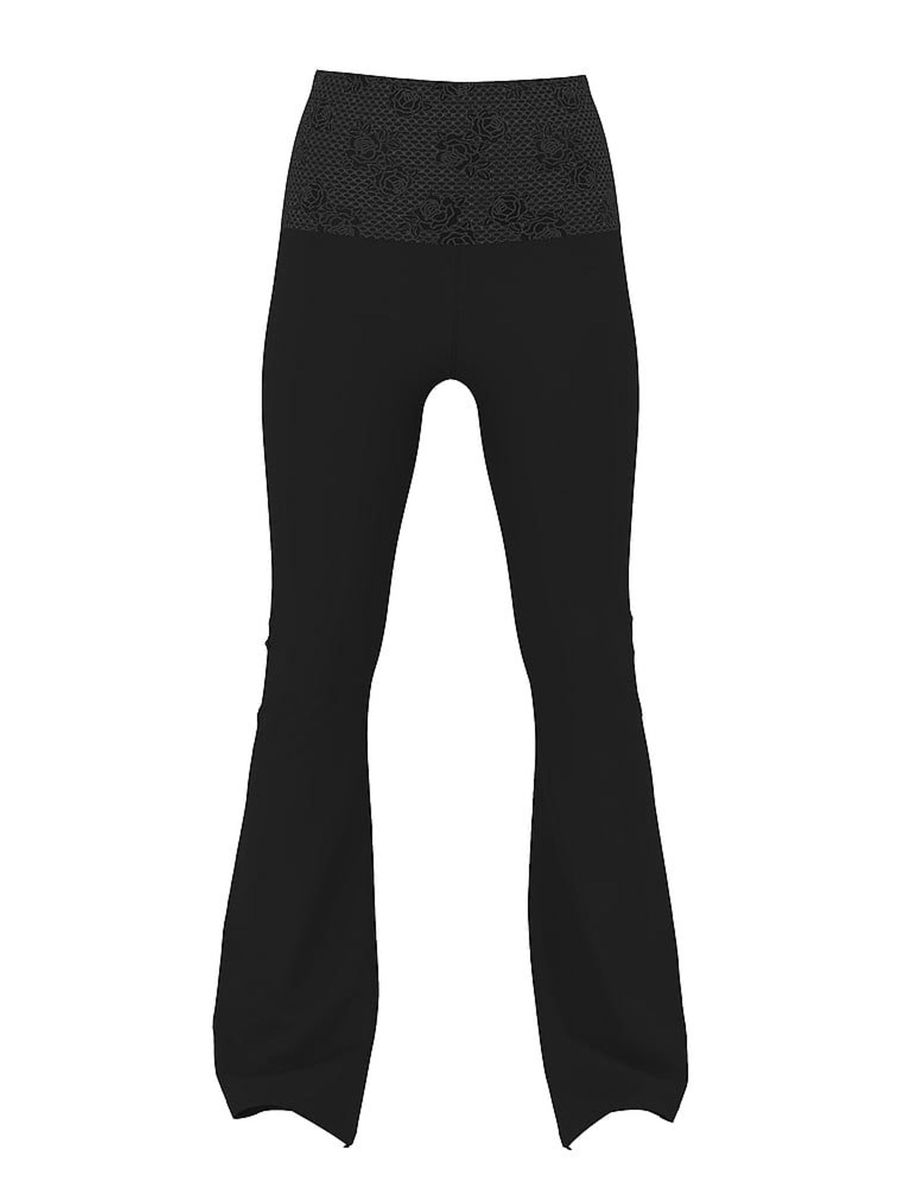 Black Foldover Leggings (W39305) | €59
