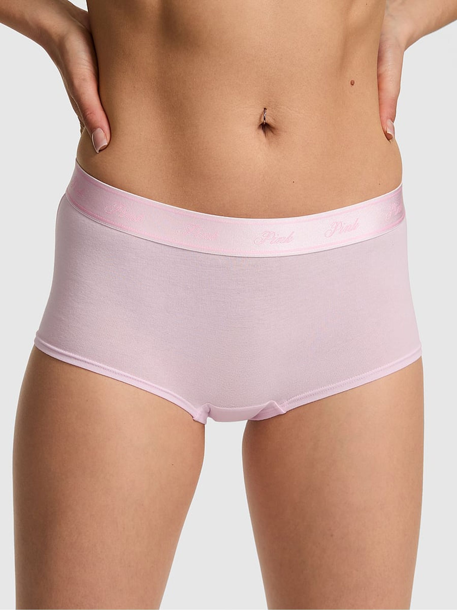 Pink Tulip Boyshort Cotton Logo Knickers (W39359) | €11.50