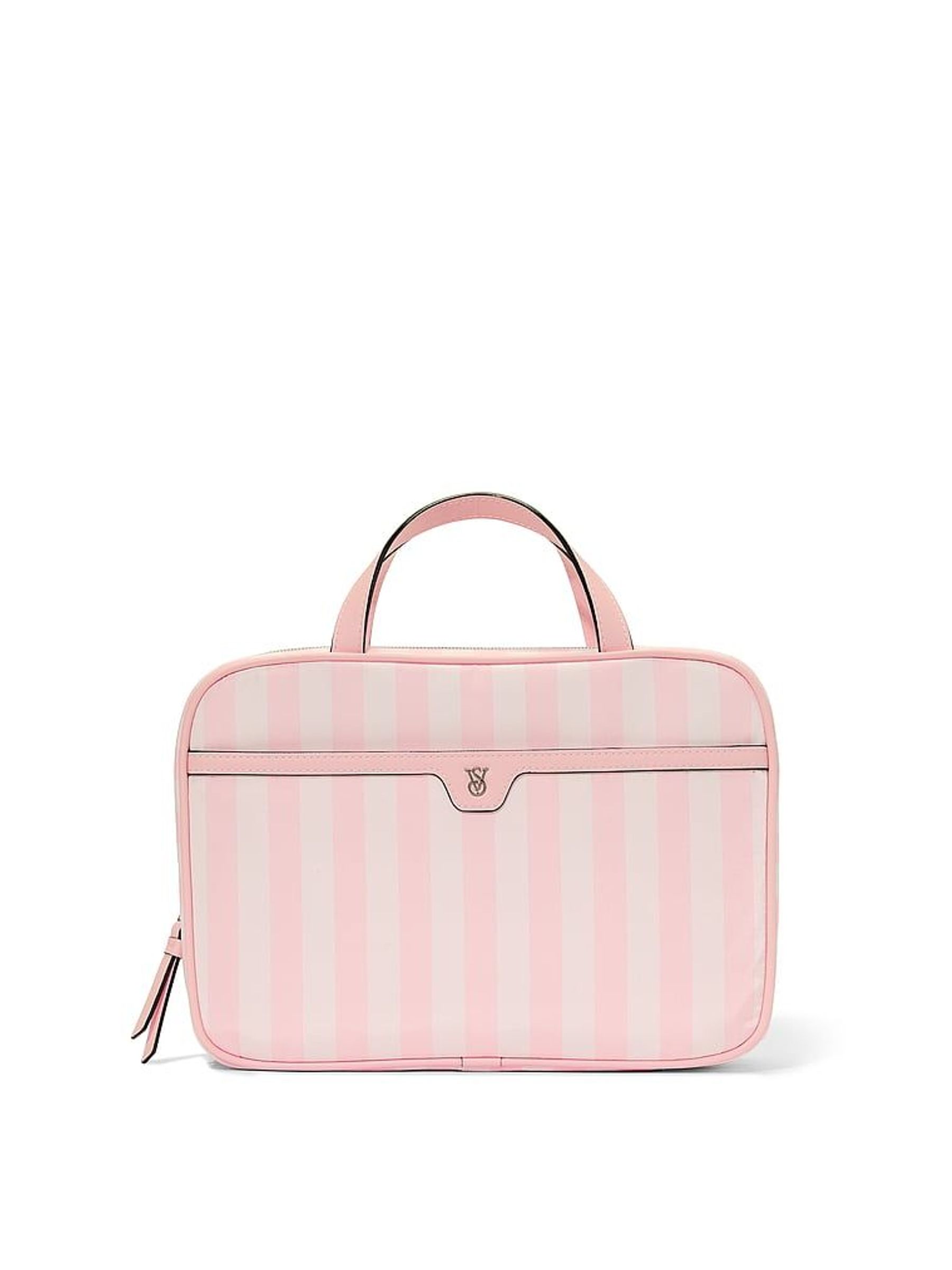 Iconic Stripe Pink Jetsetter Hanging Makeup Bag (W39361) | €50