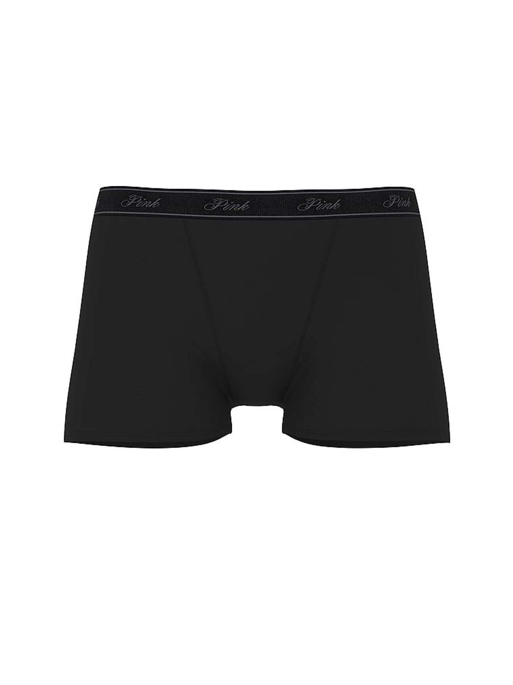 Black Boyshort Cotton Logo Knickers (W39409) | €11.50