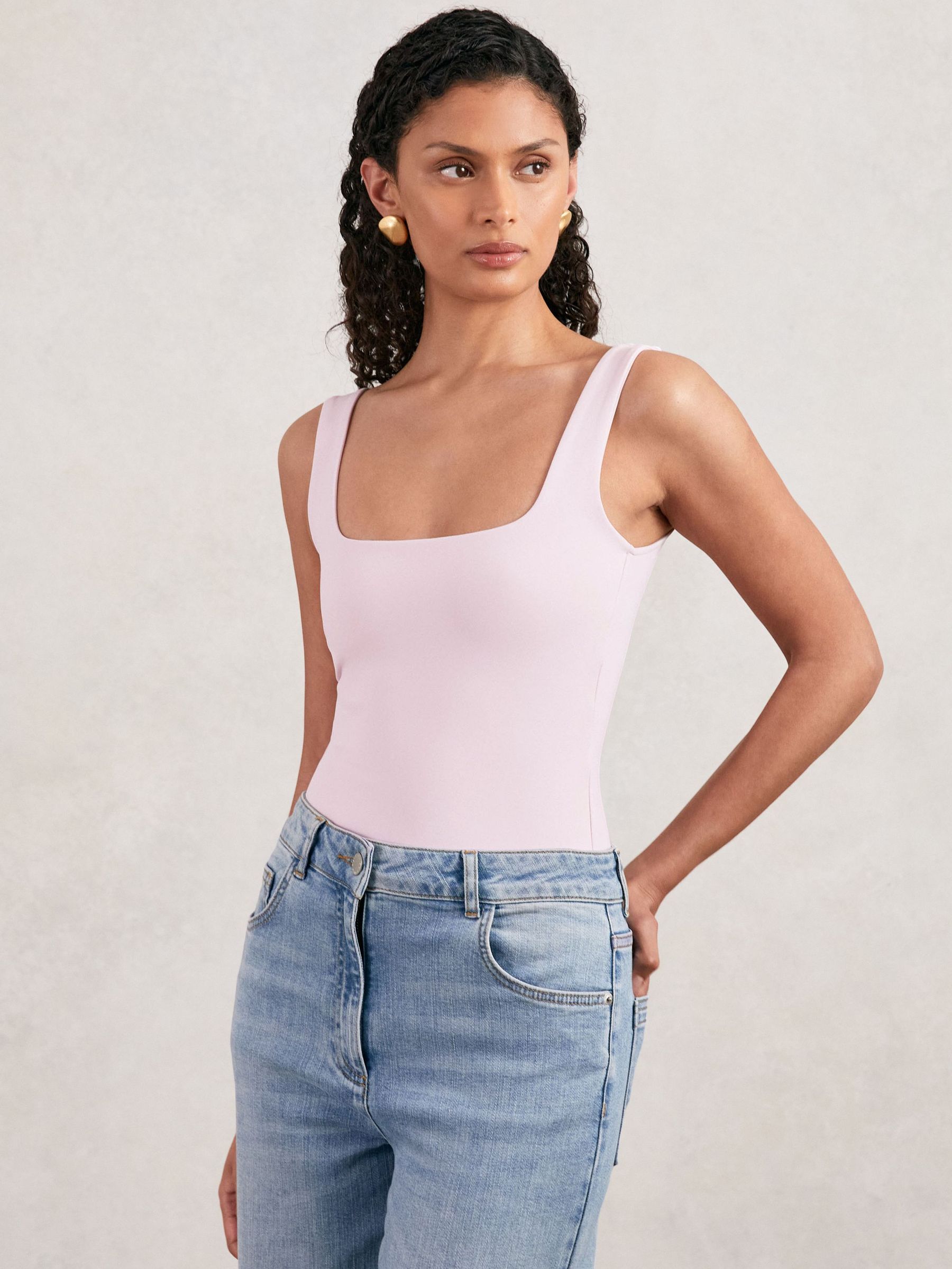 Good American Scuba Tank Bodysuit in Light Pink (W40424) | €63