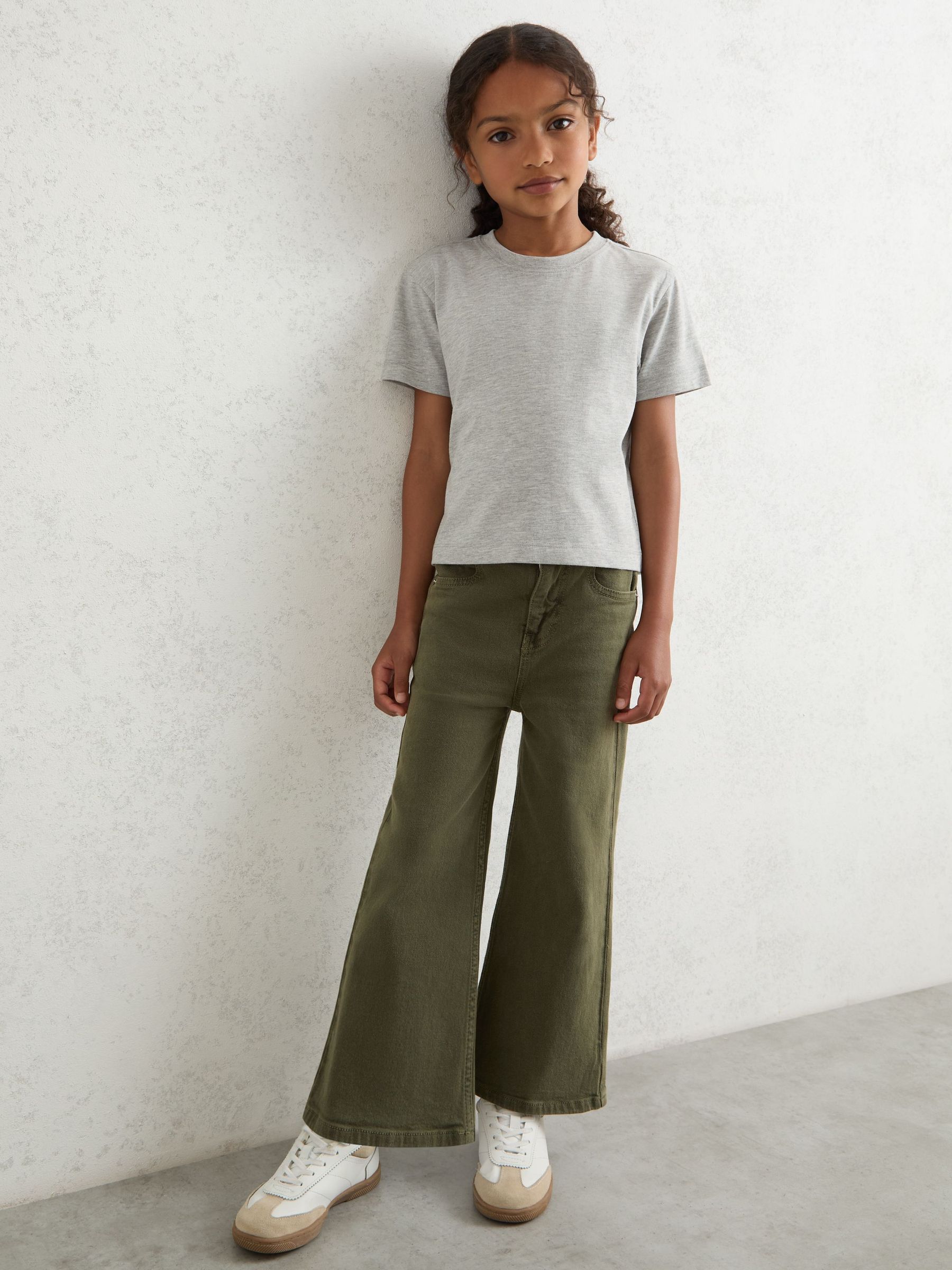 3-9 yrs Straight-Leg Mid-Rise Jeans in Khaki (W40873) | DKK510
