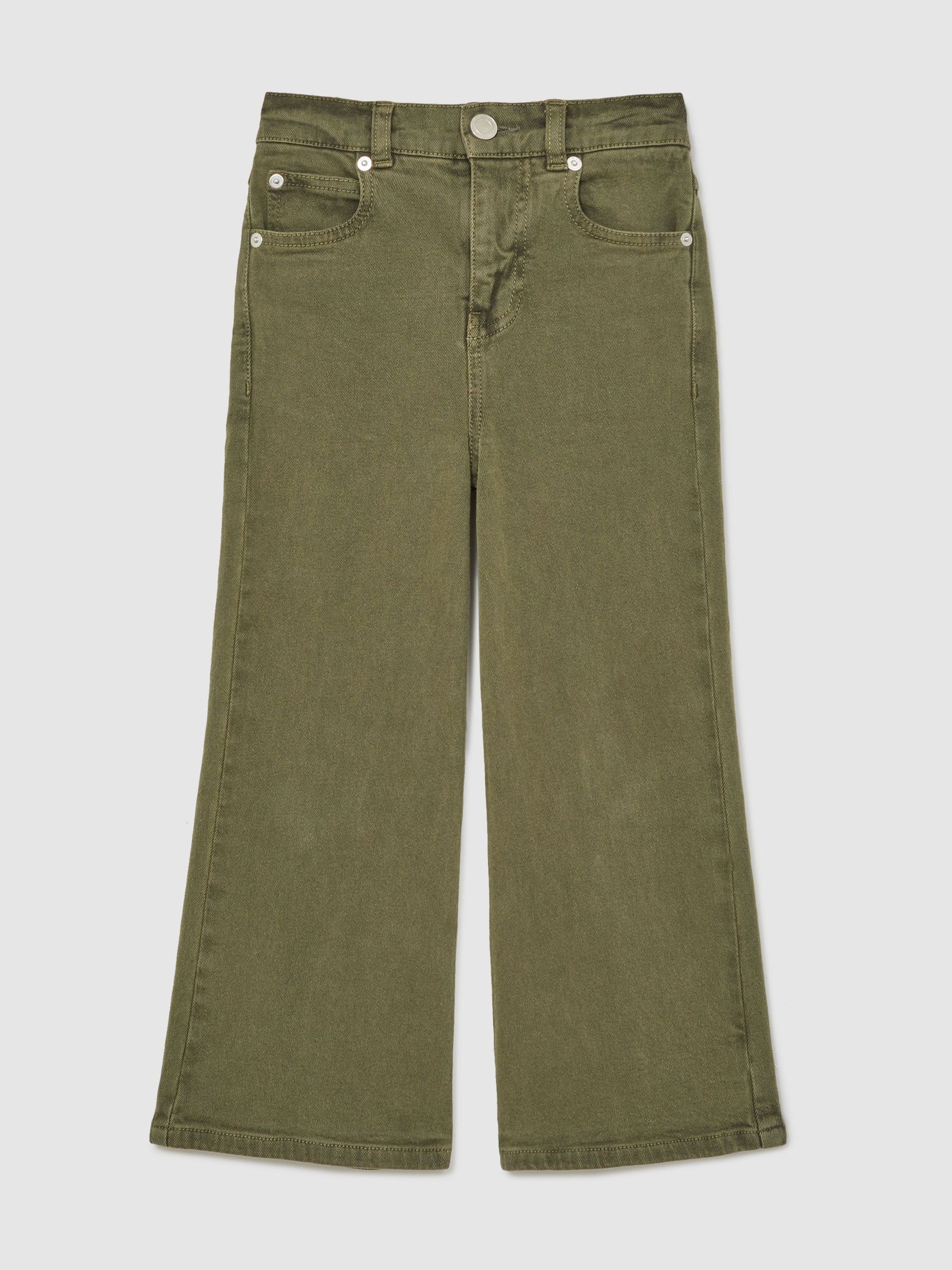 13-14 yrs Straight-Leg Mid-Rise Jeans in Khaki (W40879) | 320 QAR