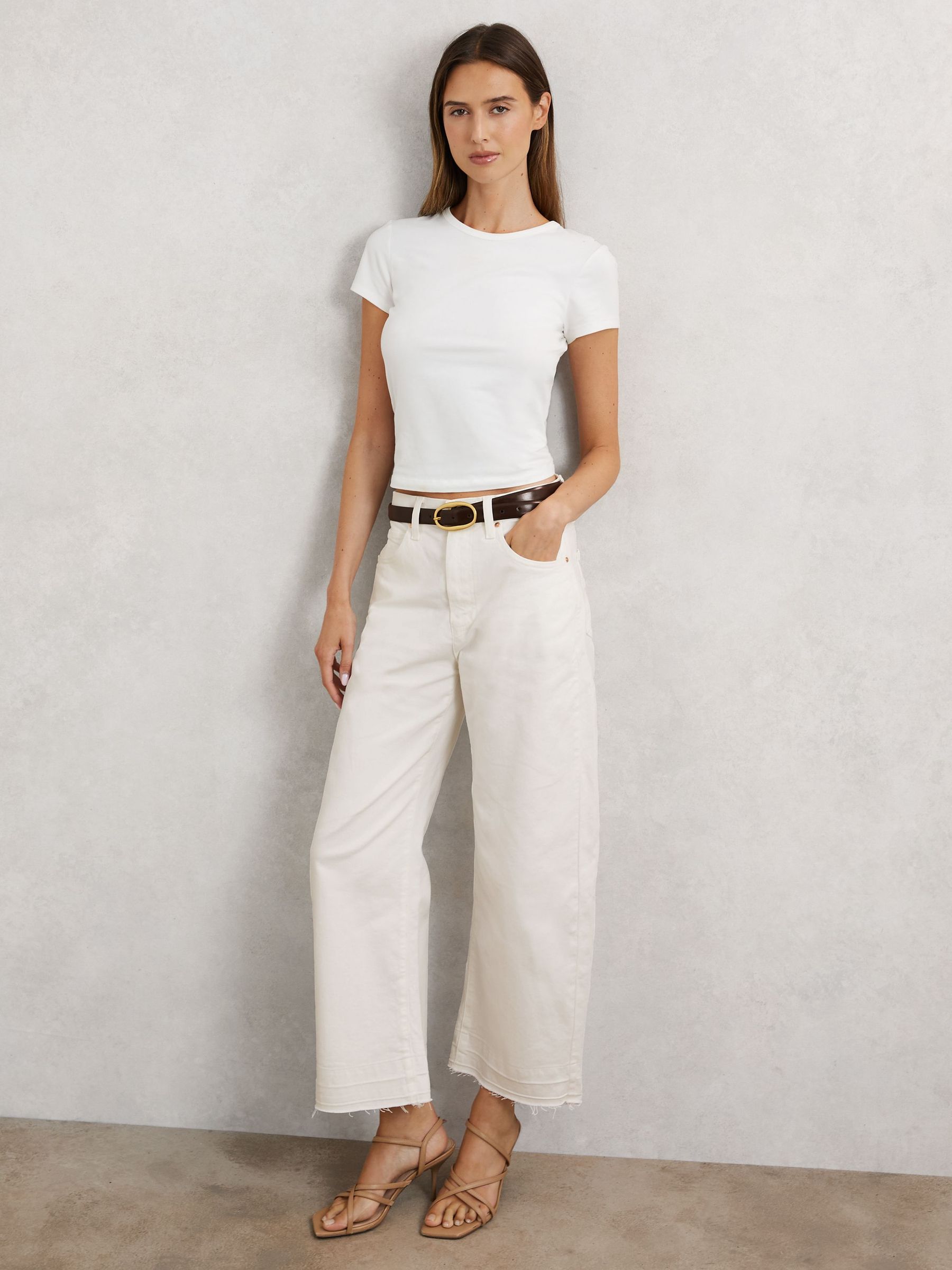 Paige Arellia Ankle Jeans in Ecru (W40953) | €365