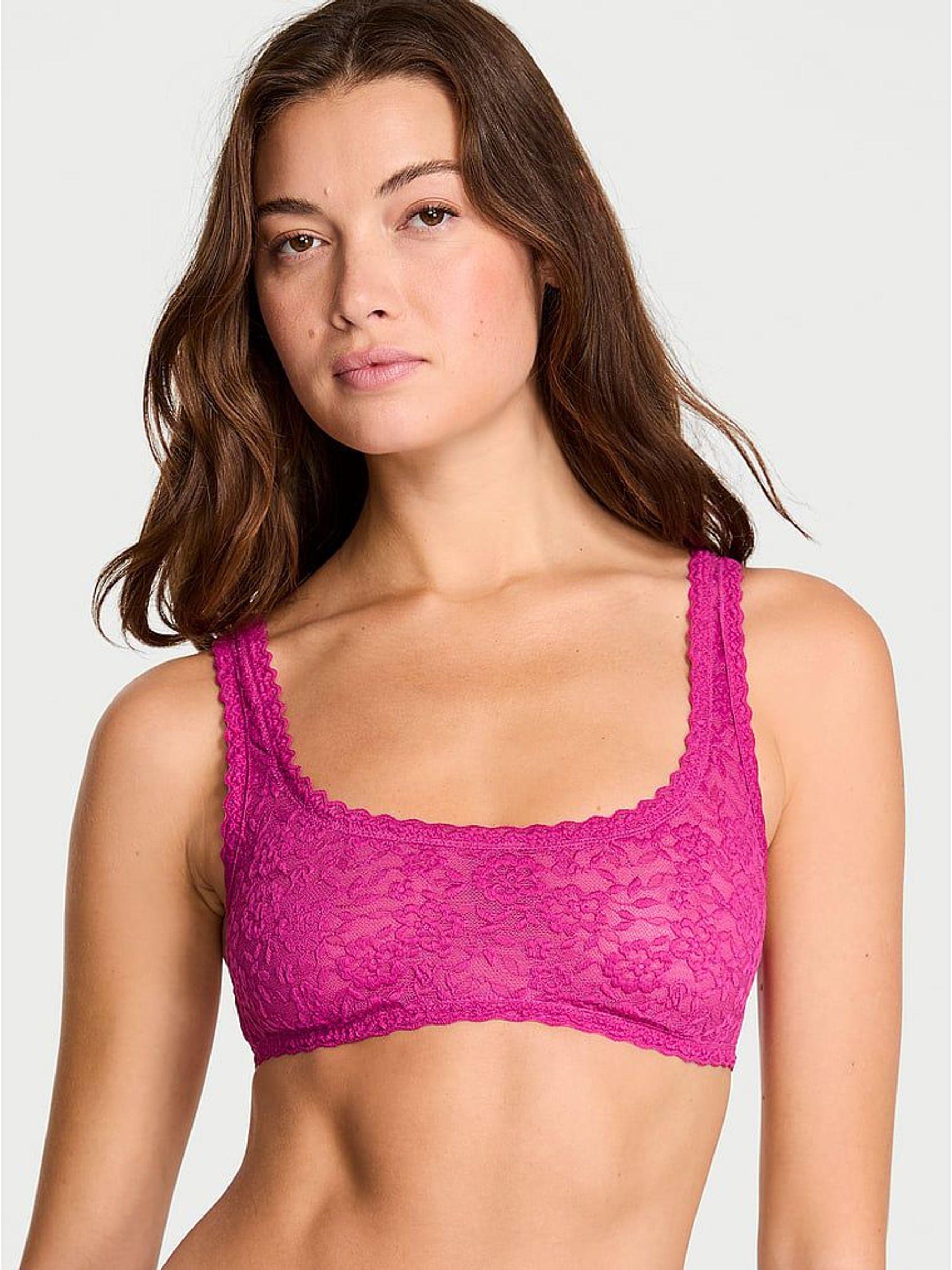 Allure Pink Bralette Sexy Tee Lace Bralette (W41542) | €32