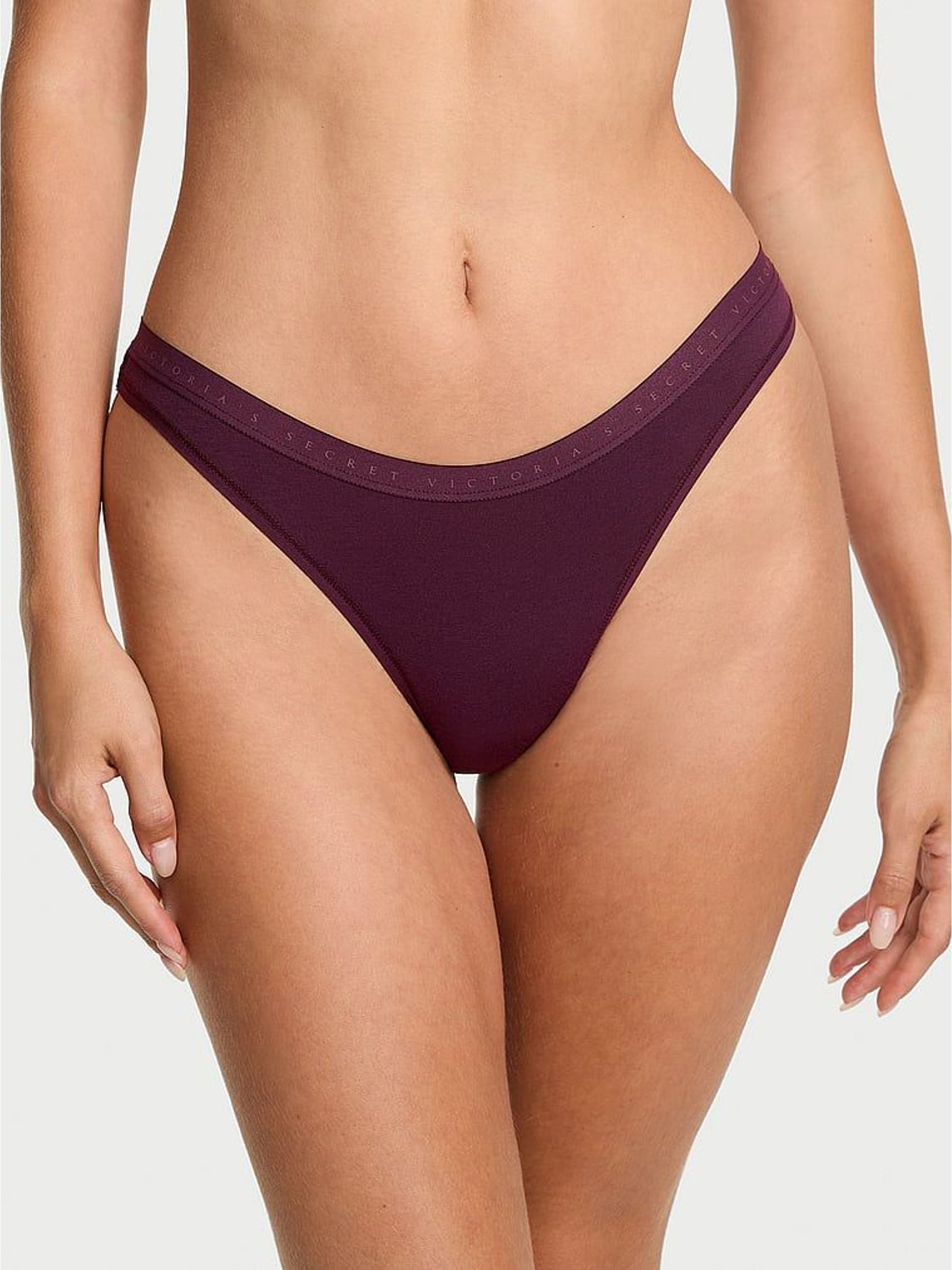 Winter Wine Purple Thong Knickers (W45541) | €11.50