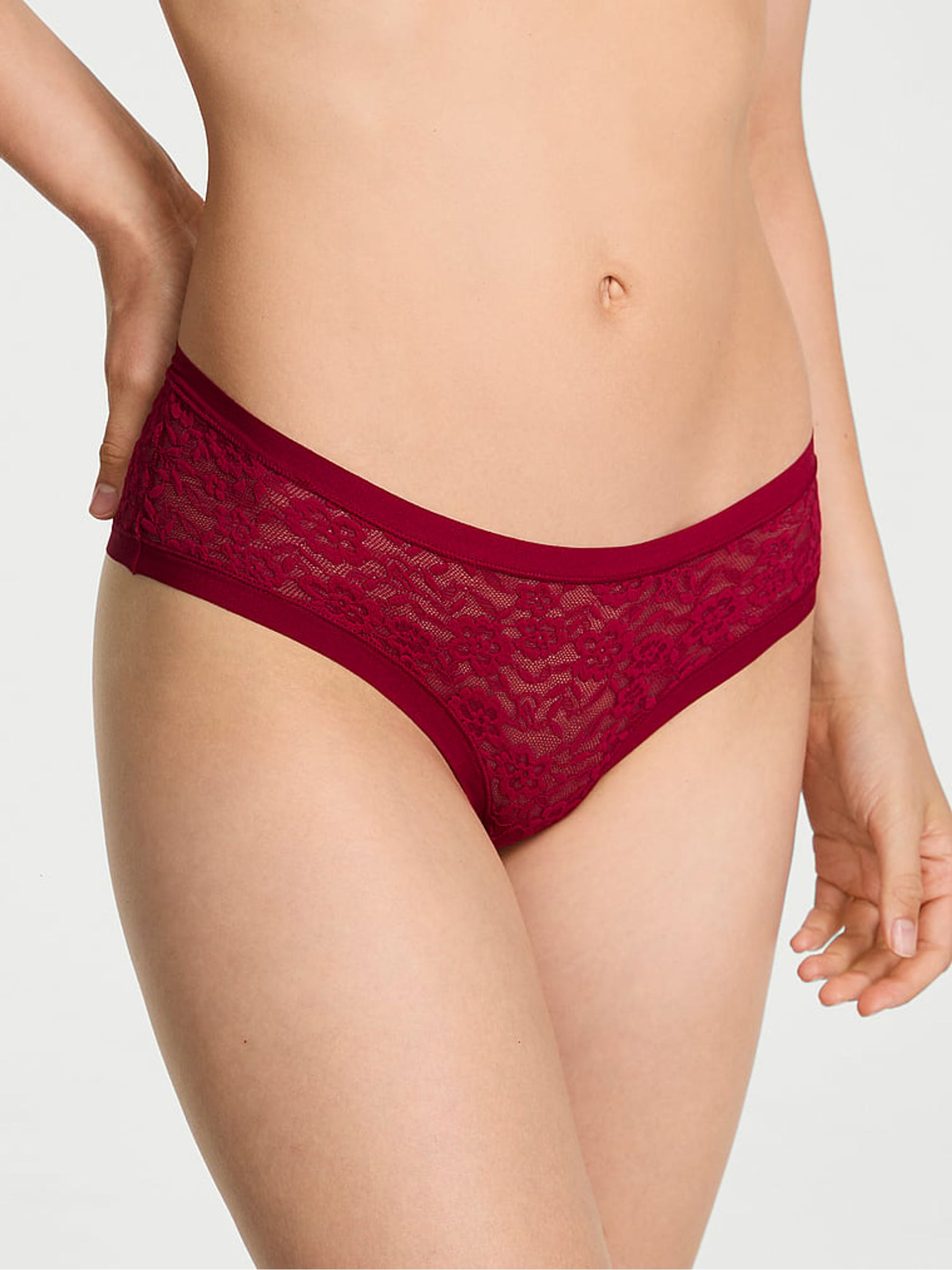 Red Lacquer Cheeky Lace Knickers (W45547) | €11.50