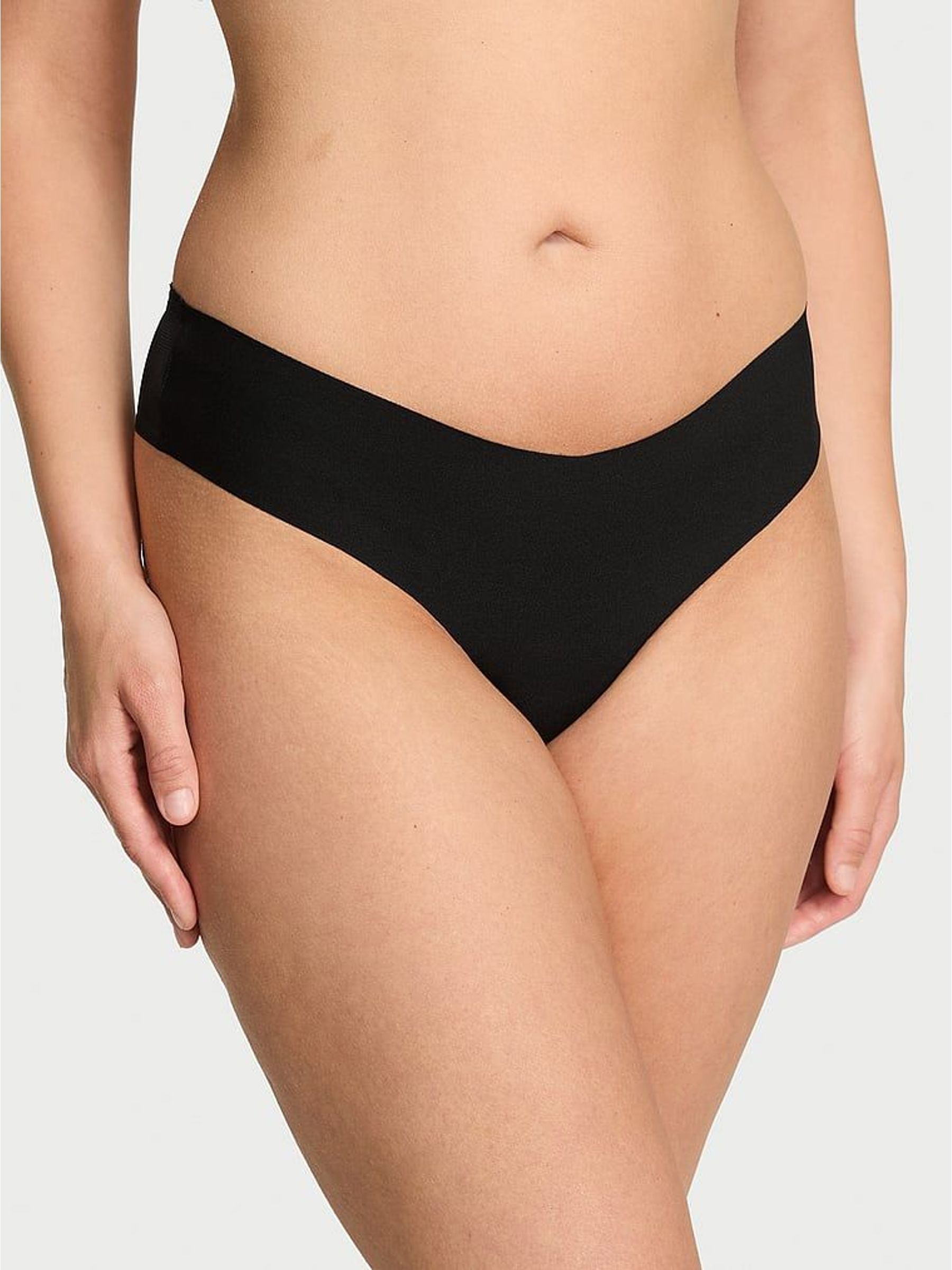 Black Thong Sheer Logo Knickers (W45548) | €11.50