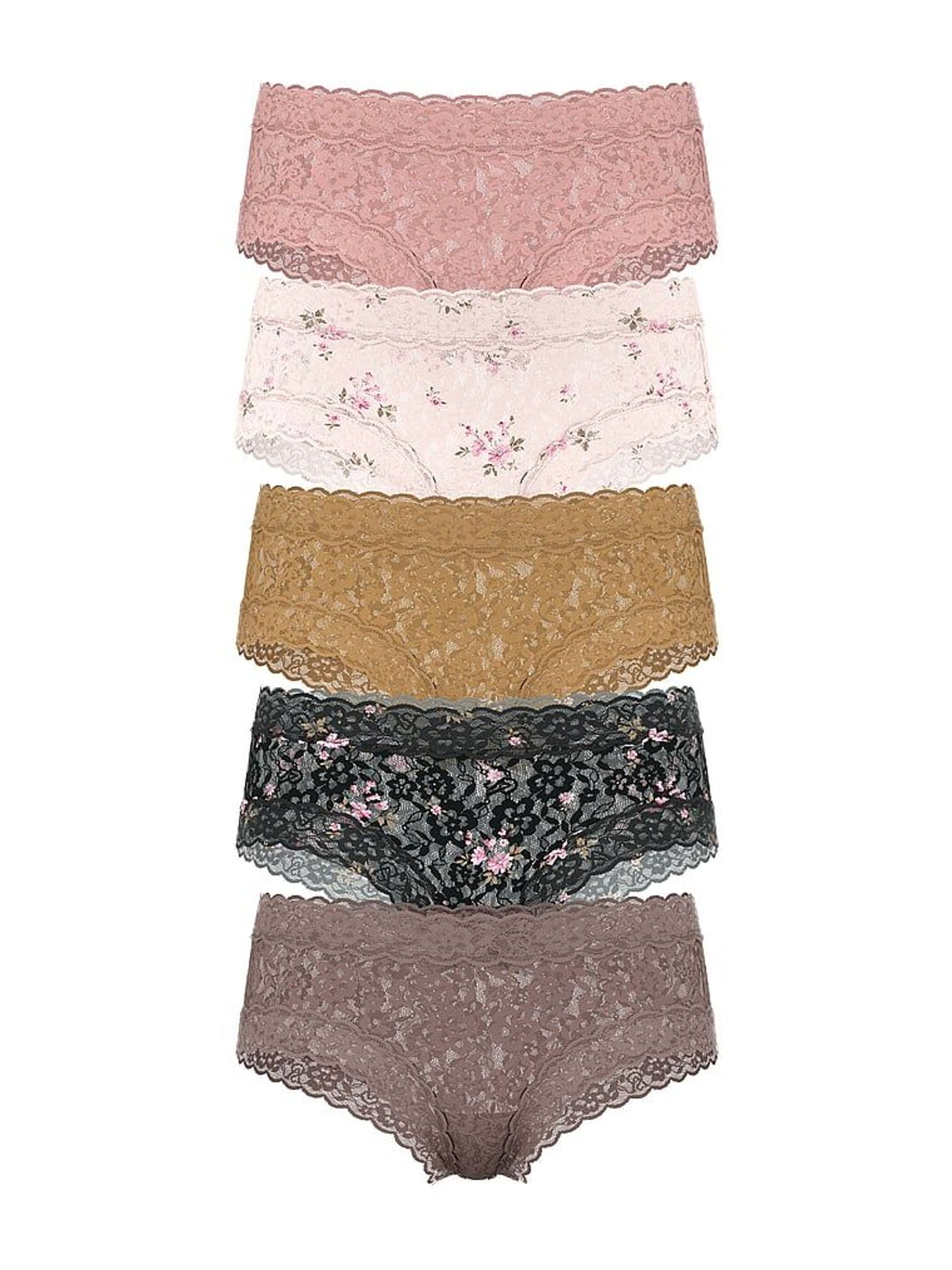 Brown/Pink/Nude/Black Cheeky 5 Pack Knickers (W45590) | €32