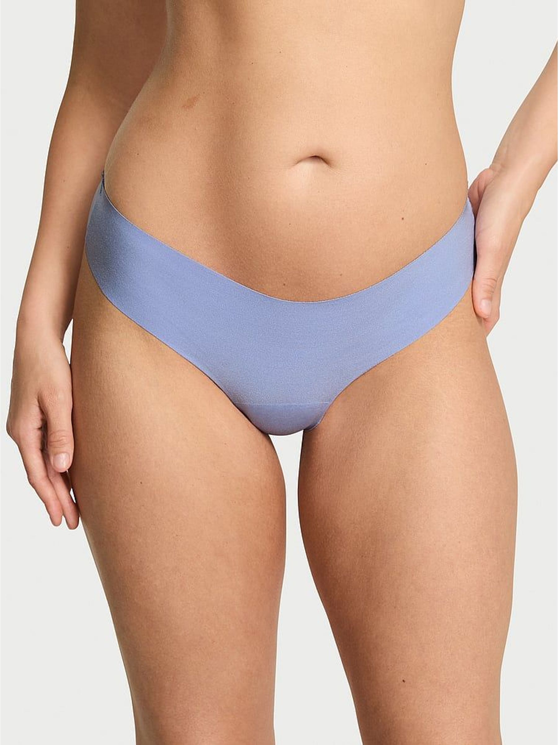 Lavender Purple Thong Sheer Logo Knickers (W45615) | €11.50