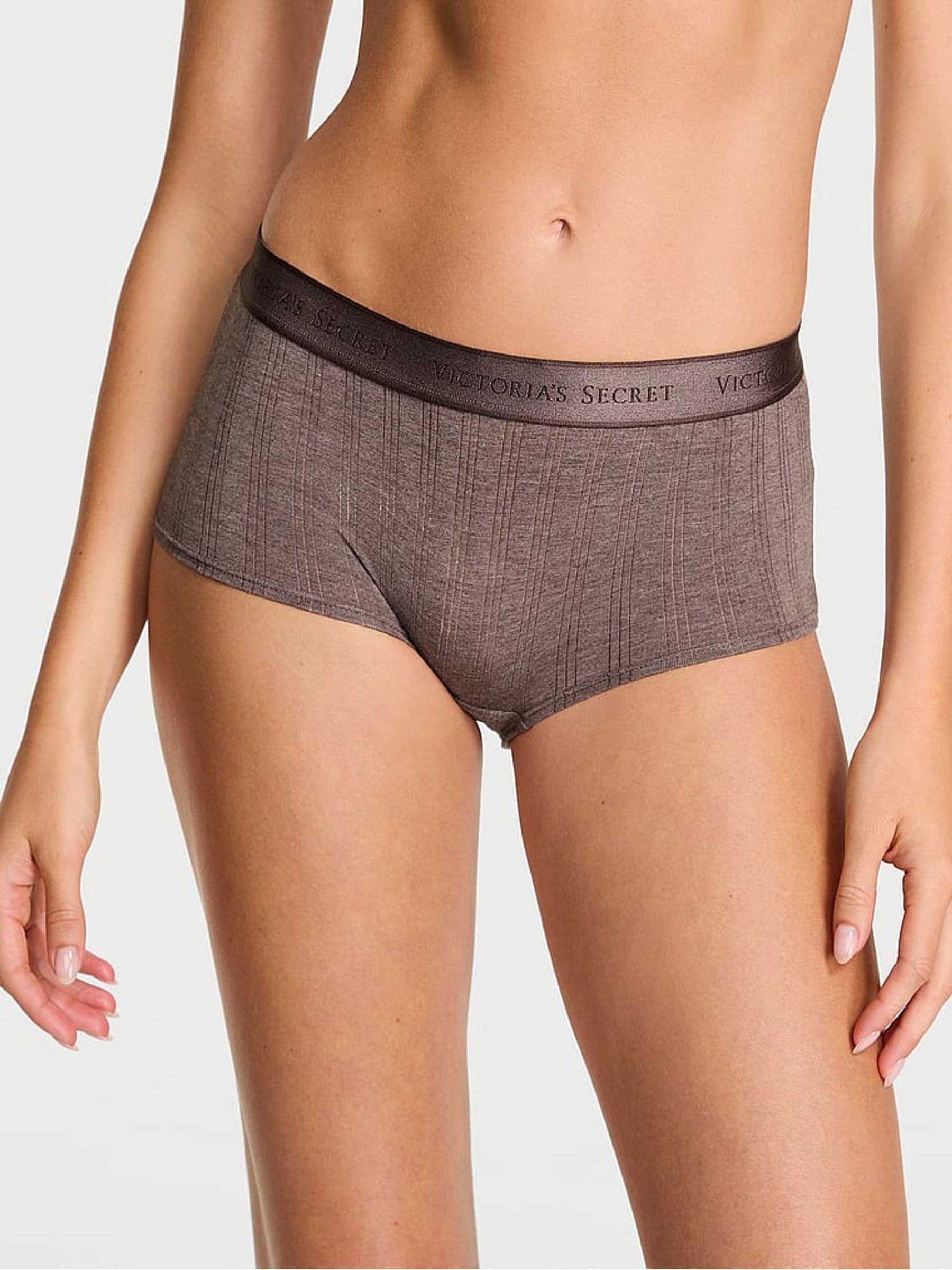Cocoa Blush Heather Nude Short Modal Logo Knickers (W45623) | €11.50