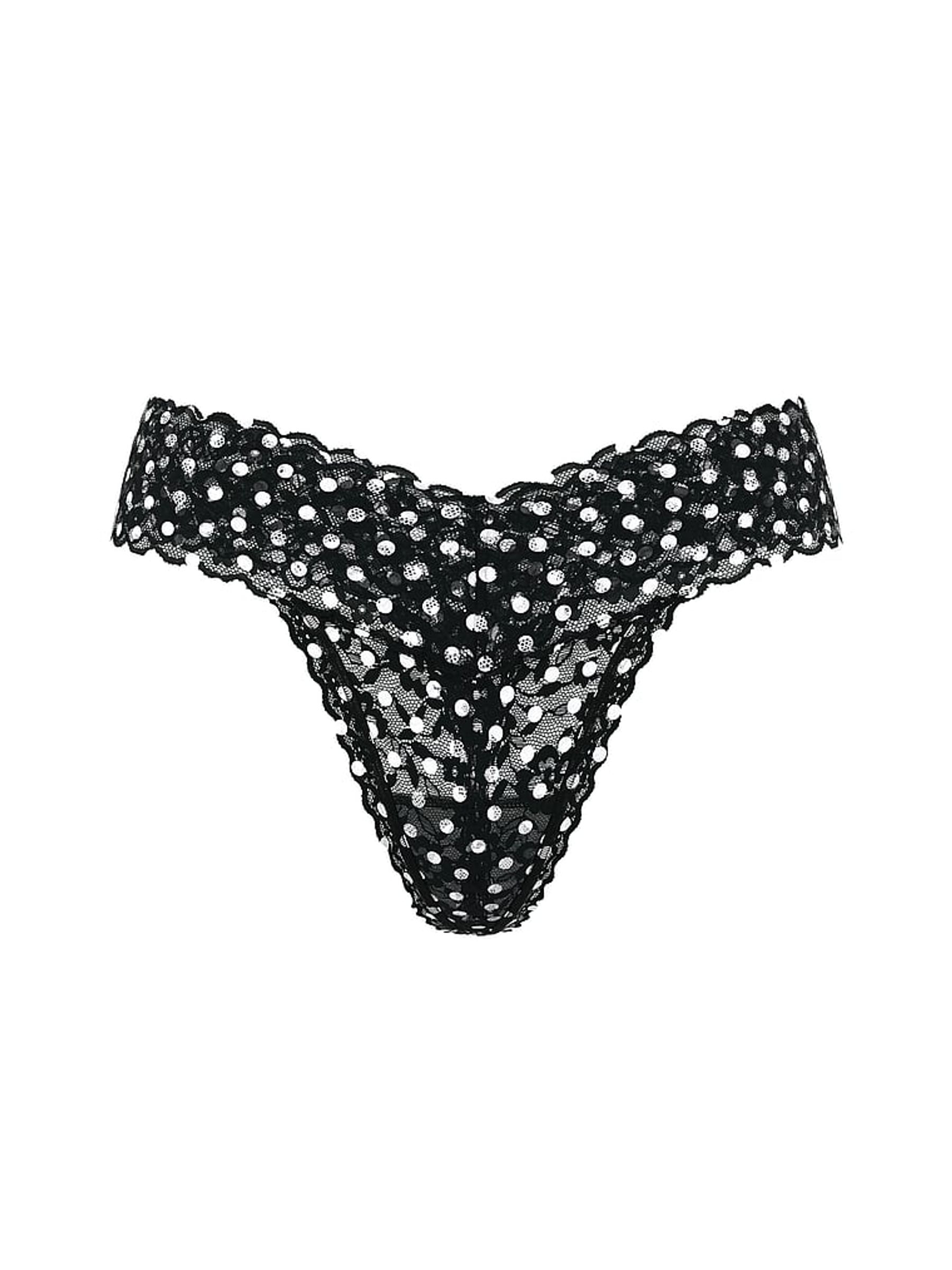 Black Dots Thong Knickers (W45624) | €11.50