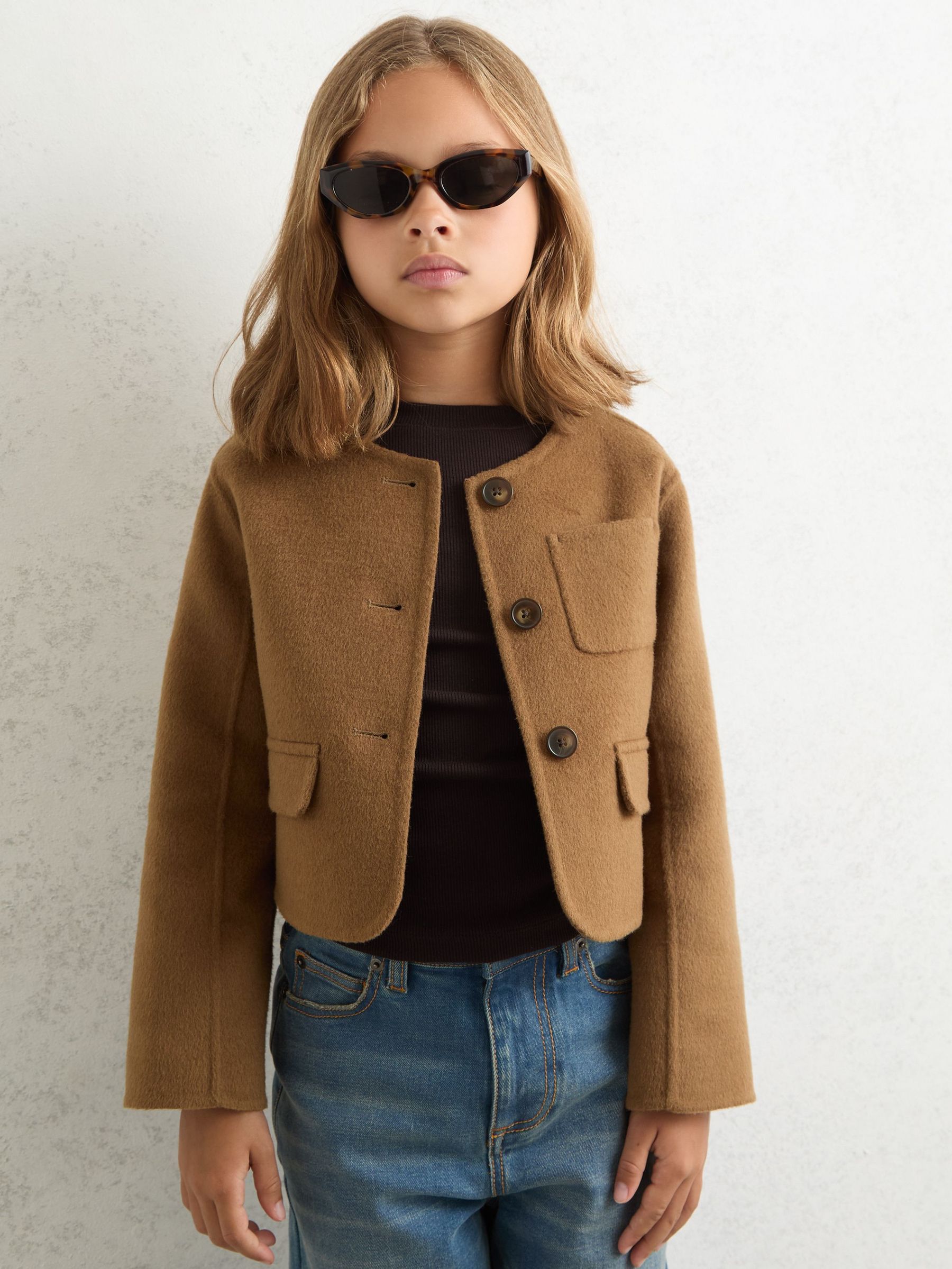 Jacket in Camel (W46470) | CHF 115