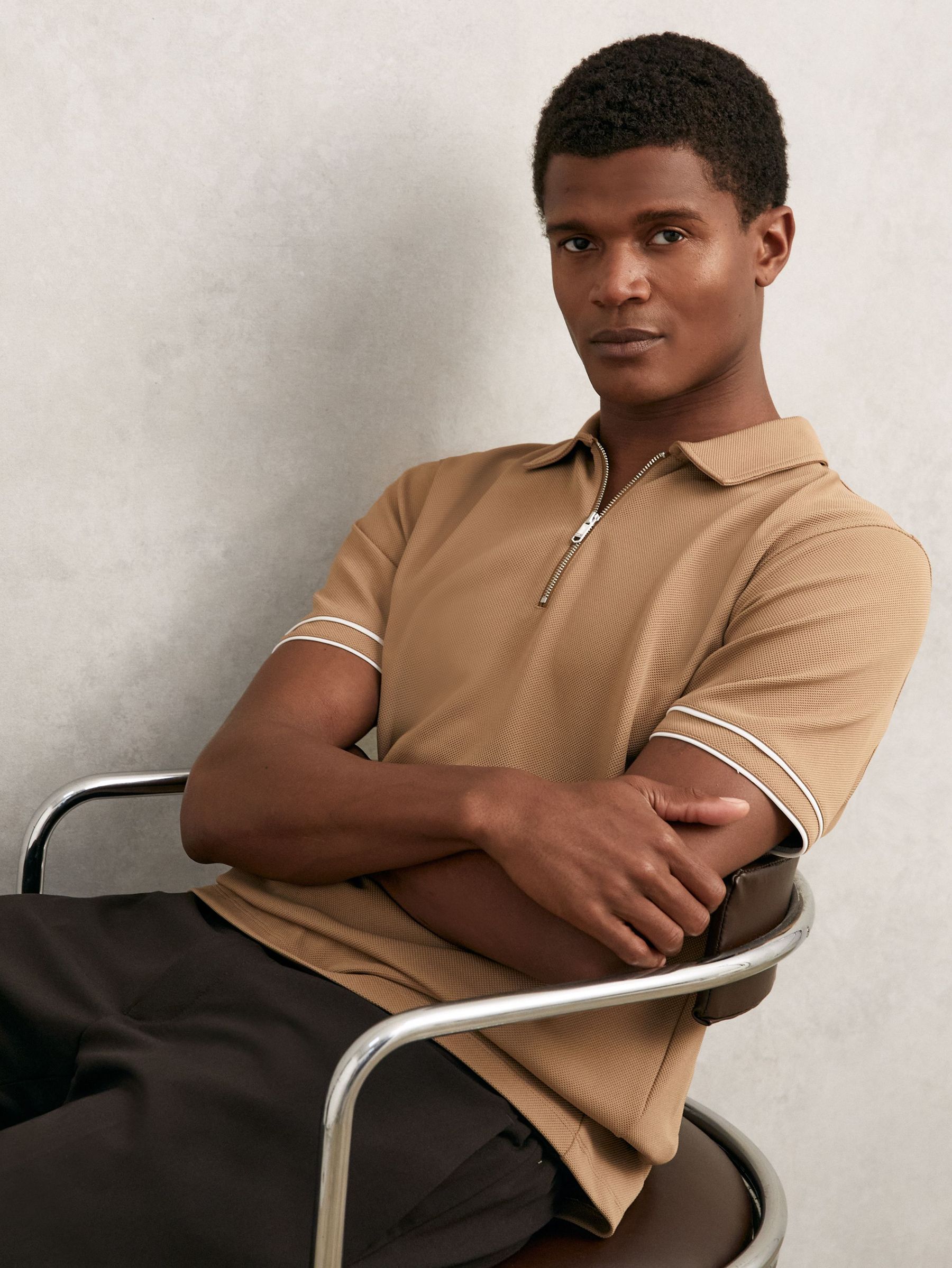 Polo Shirt in Camel (W46549) | €95
