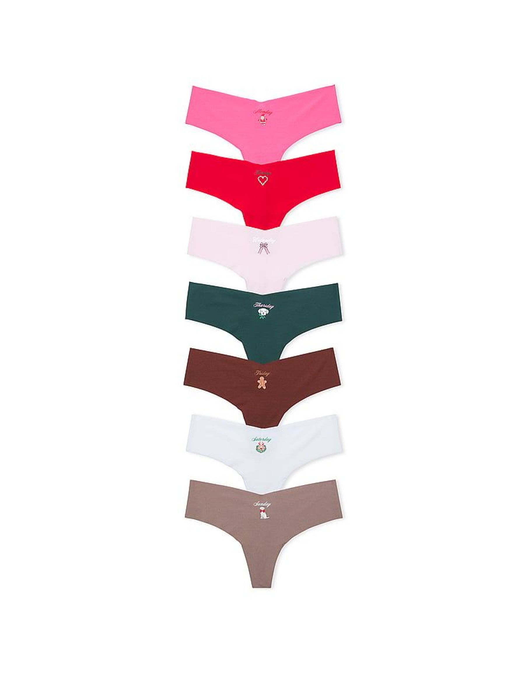 Pink/Red/Green/Brown/White 7 Pack Knickers (W50227) | €44